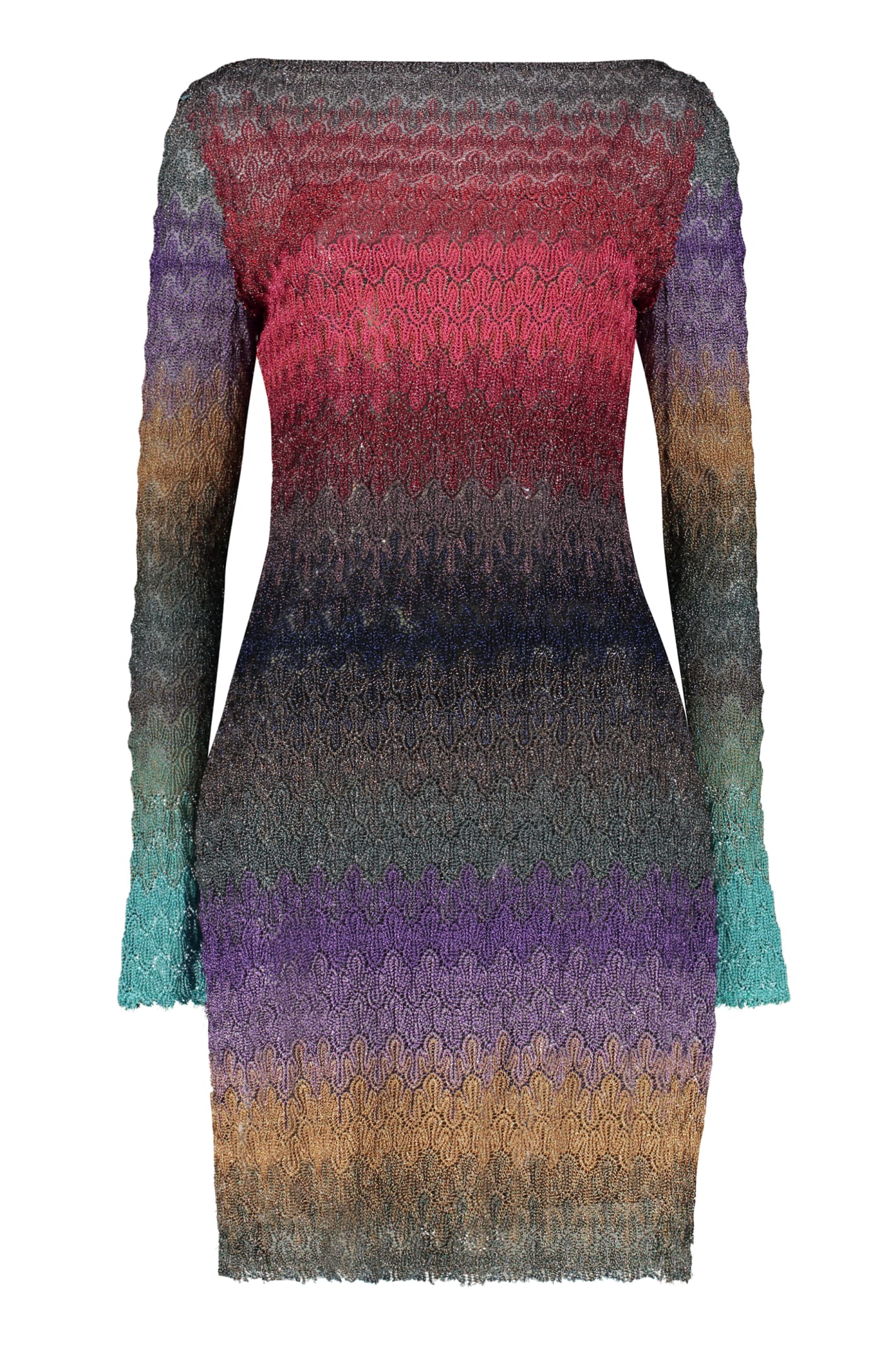 Missoni Knitted Lurex Maxi-dress In Multicolor