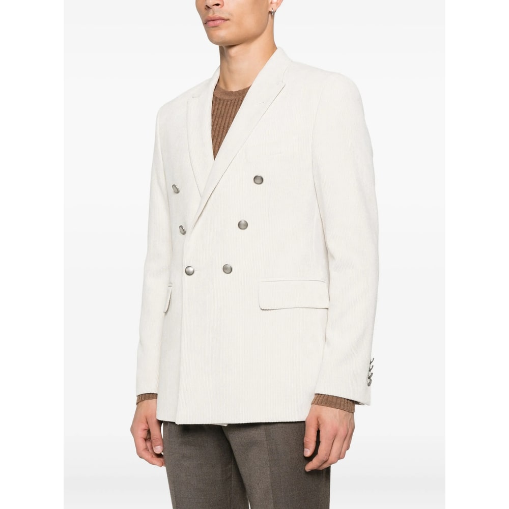 Reveres 1949 Double-breasted Blazer In White
