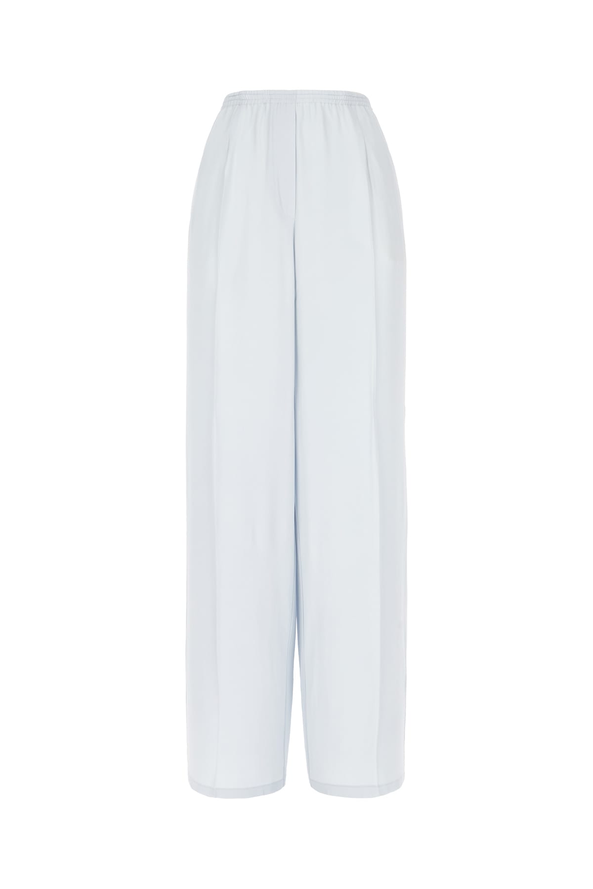 Pastel Light Blue Acetate Blend Pants