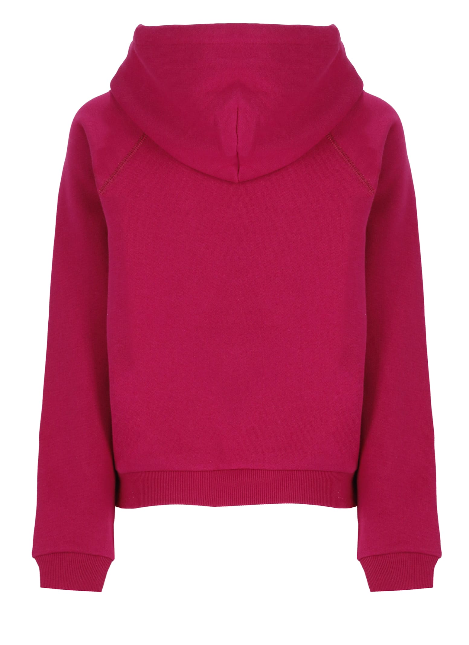 Shop Ralph Lauren Hoodie With Pony In Fuchsia