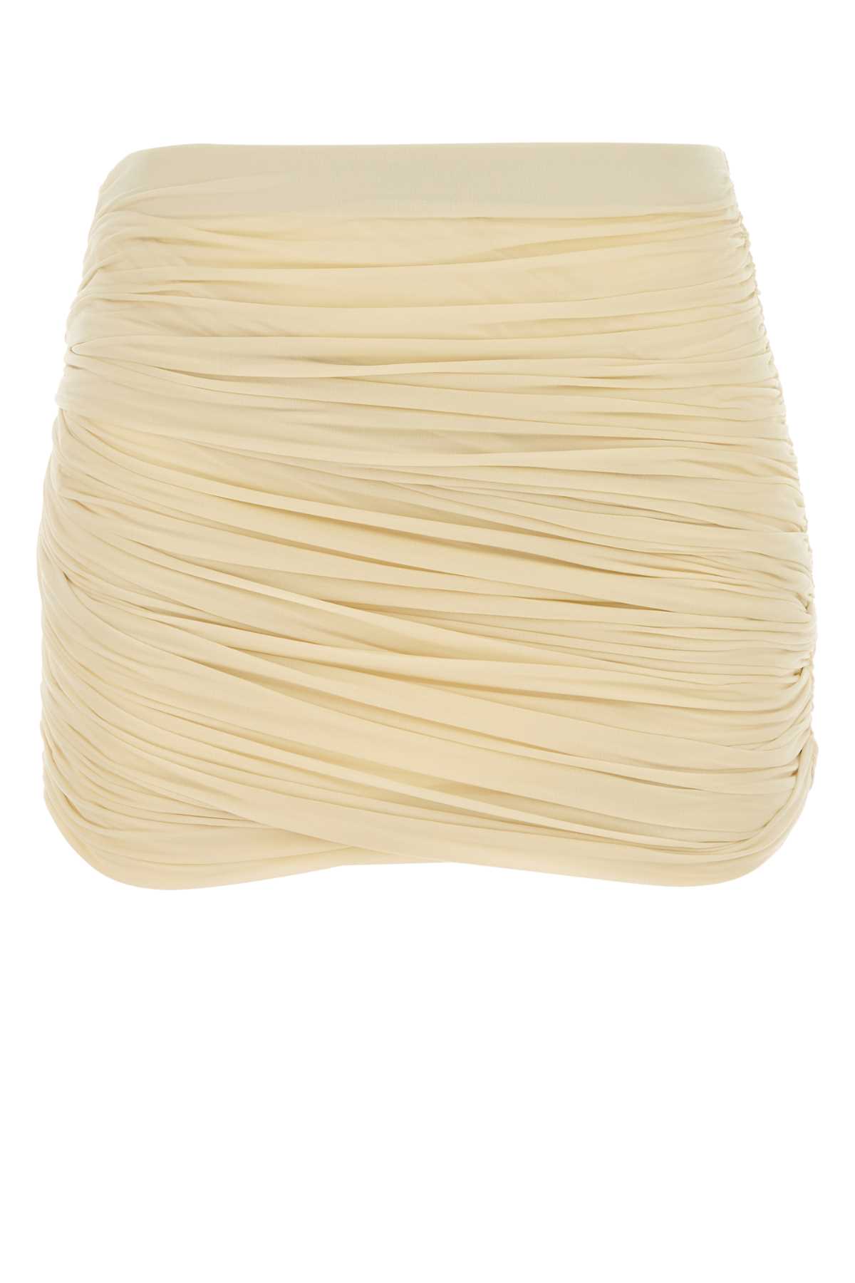 Magda Butrym Draped Mini Skirt Featuring Ruched Design In Neutral
