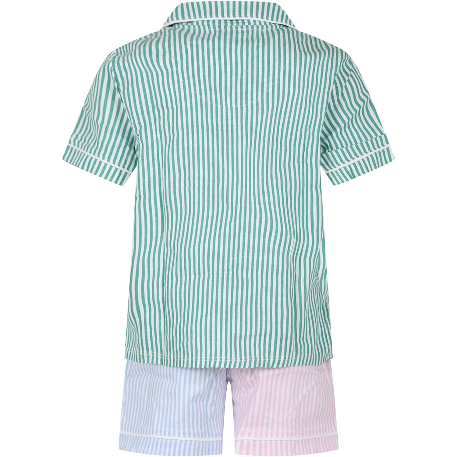 Shop Ralph Lauren Multicolor Cotton Pajamas For Girl With Pony