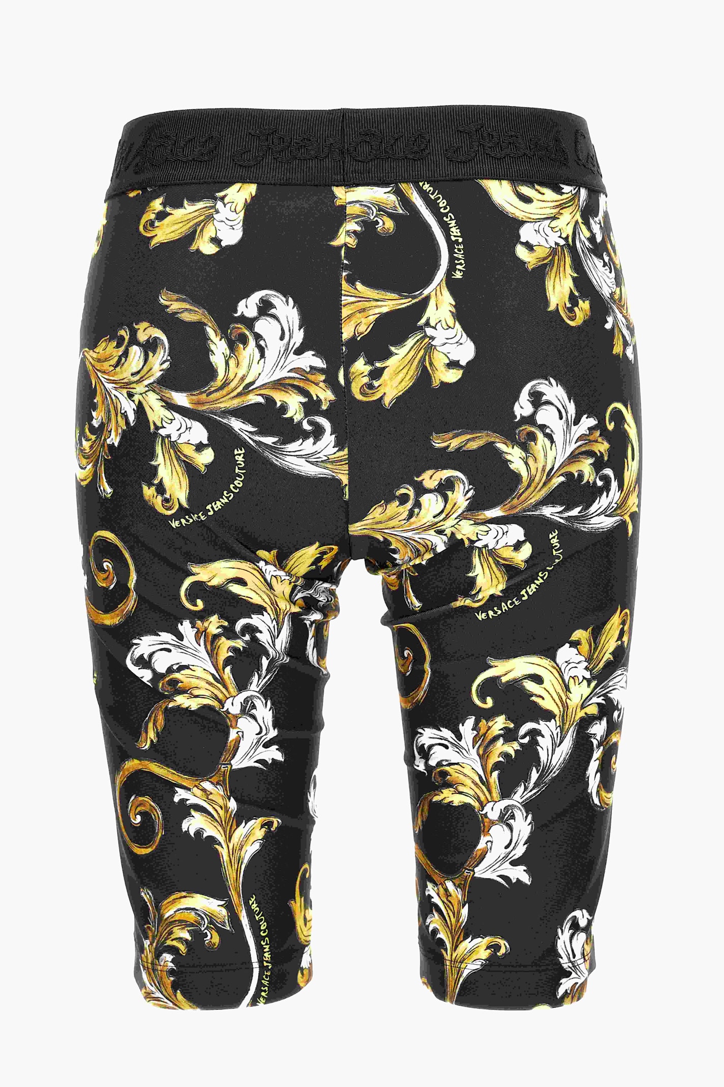 Versace Jeans Couture Short Leggings In Black