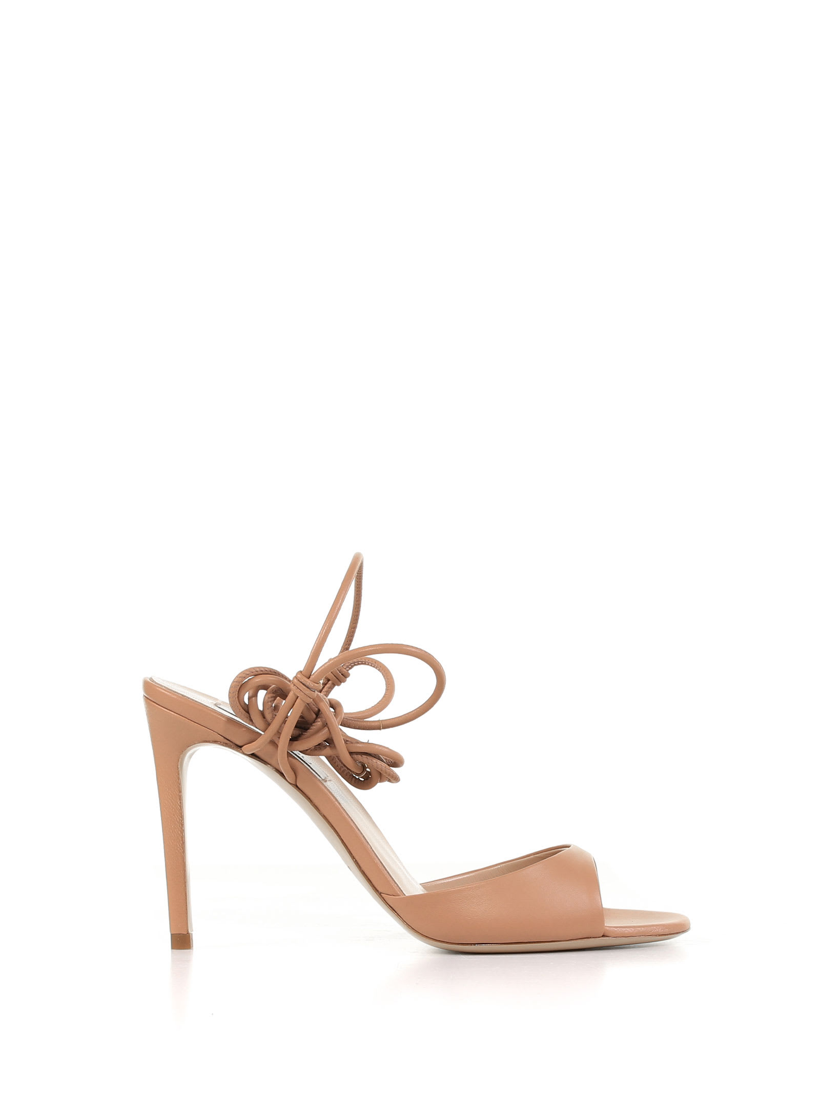 Ninalilou Sandal In Nappa Leather With Ankle Strap