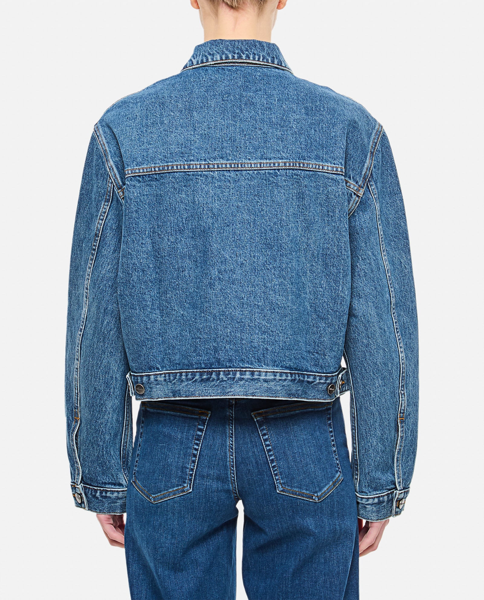 Khaite Saunder Denim Jacket In Blue