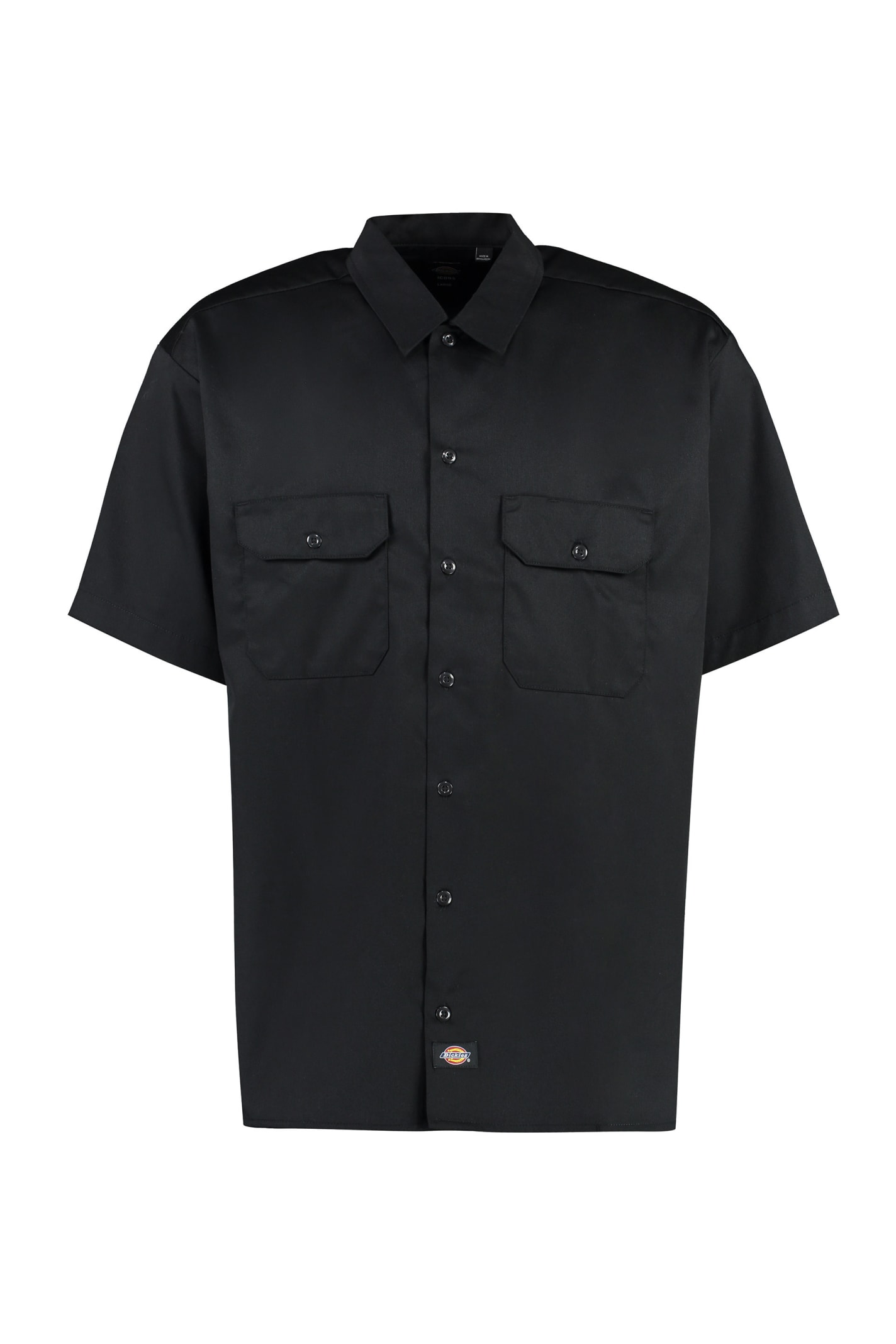 Dickies Short Sleeve Cotton Blend Shirt In Black