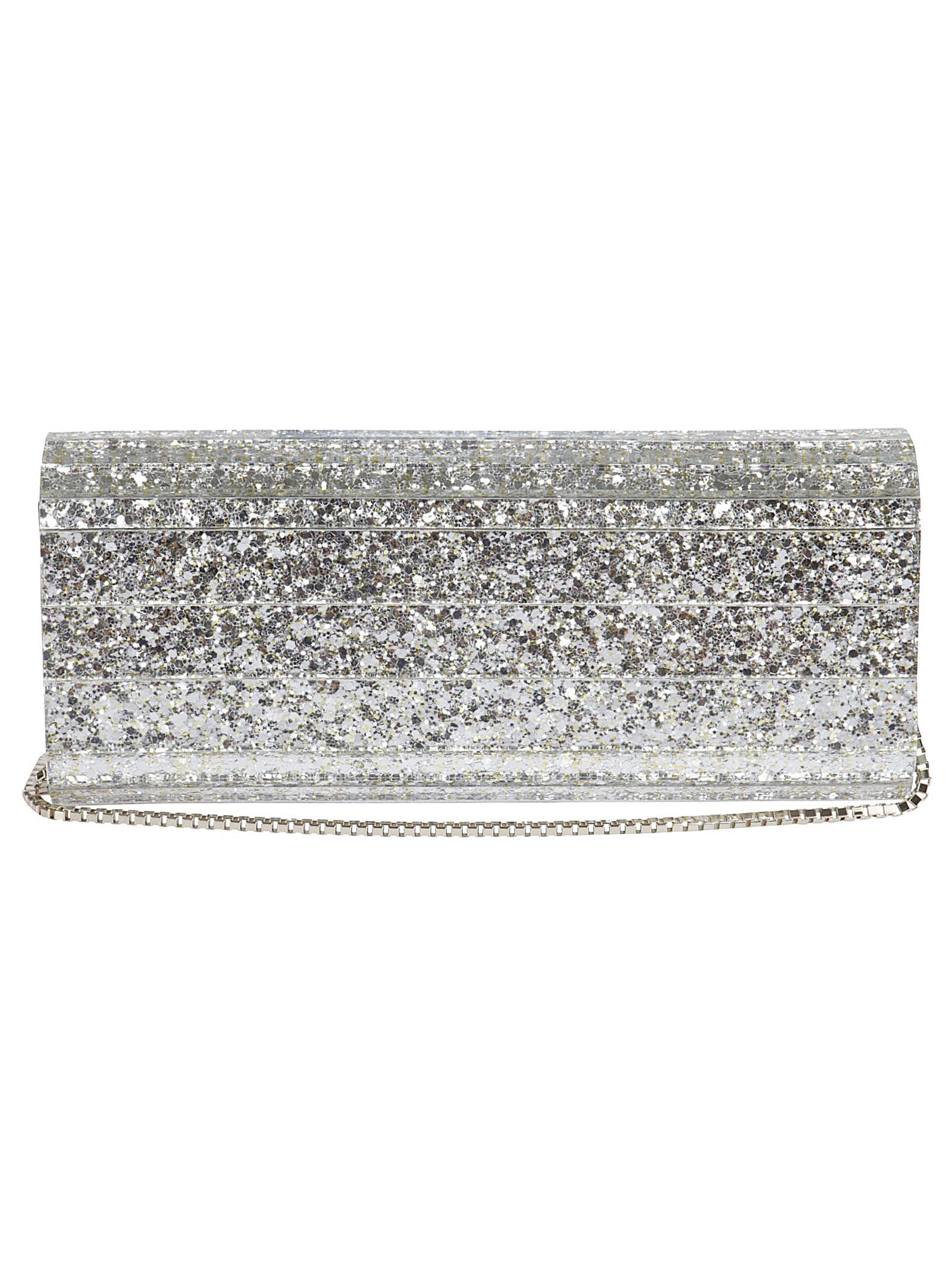 Jimmy Choo Jimmy Choo Sweetie Coarse Glitter Clutch - Champagne ...