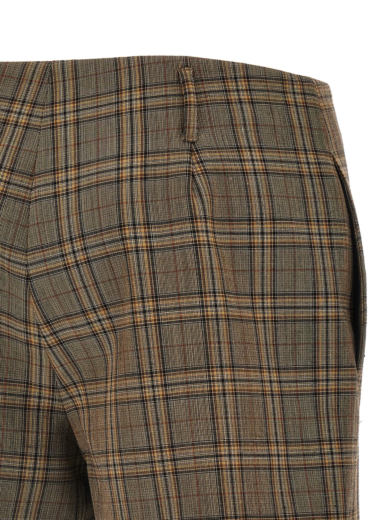 Pinko 'nevi' Checked Pattern Shorts In Brown