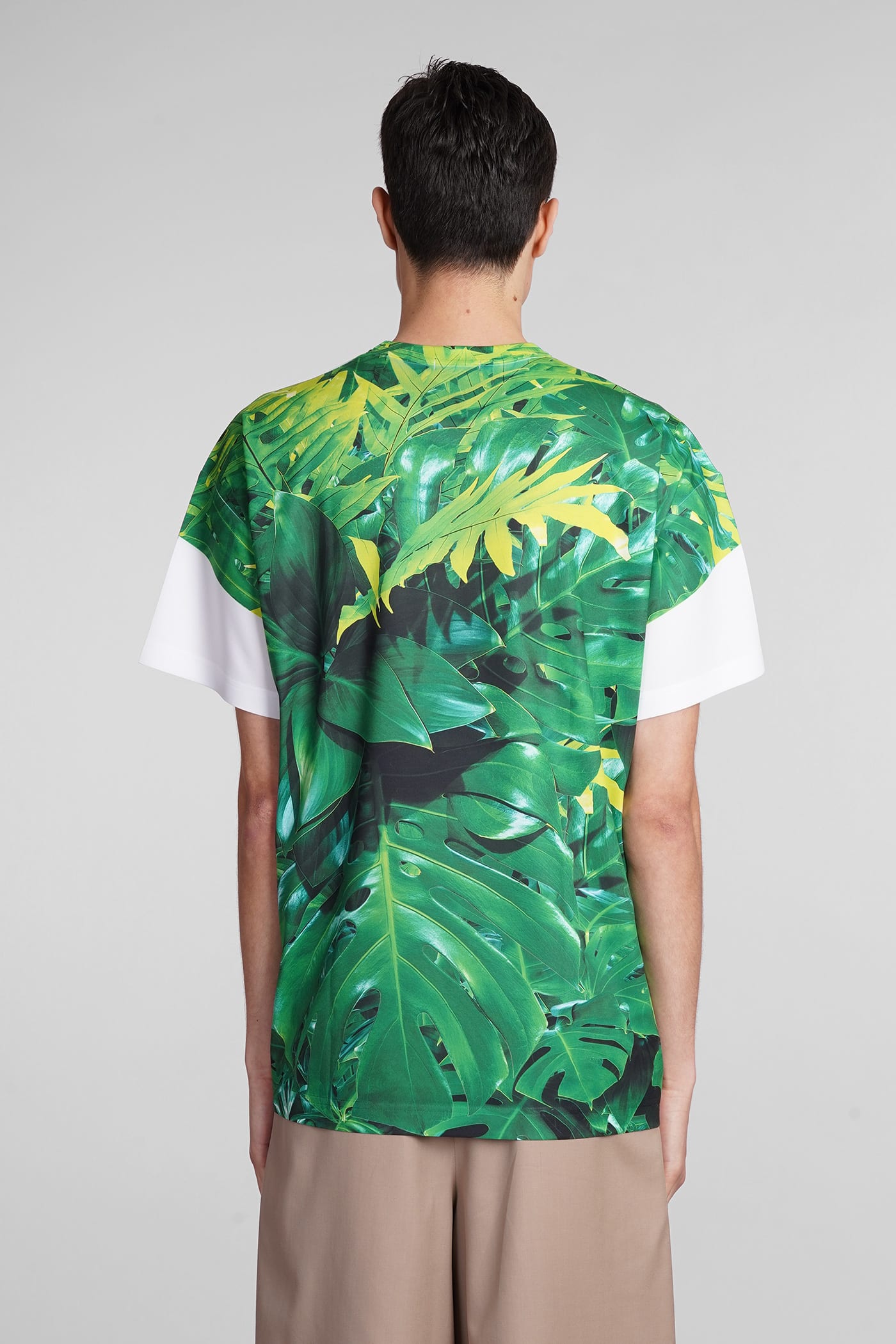 Shop Comme Des Garçons Homme Deux T-shirt In Green Polyester
