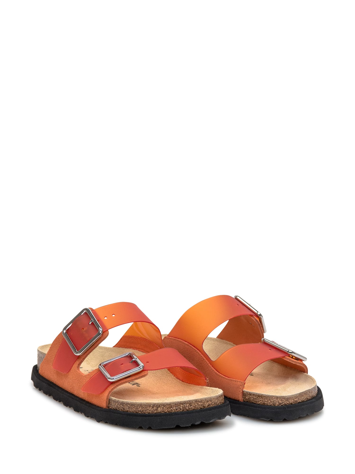 Shop Birkenstock 1774 Arizon Milky Sandal In Vibrant Orange