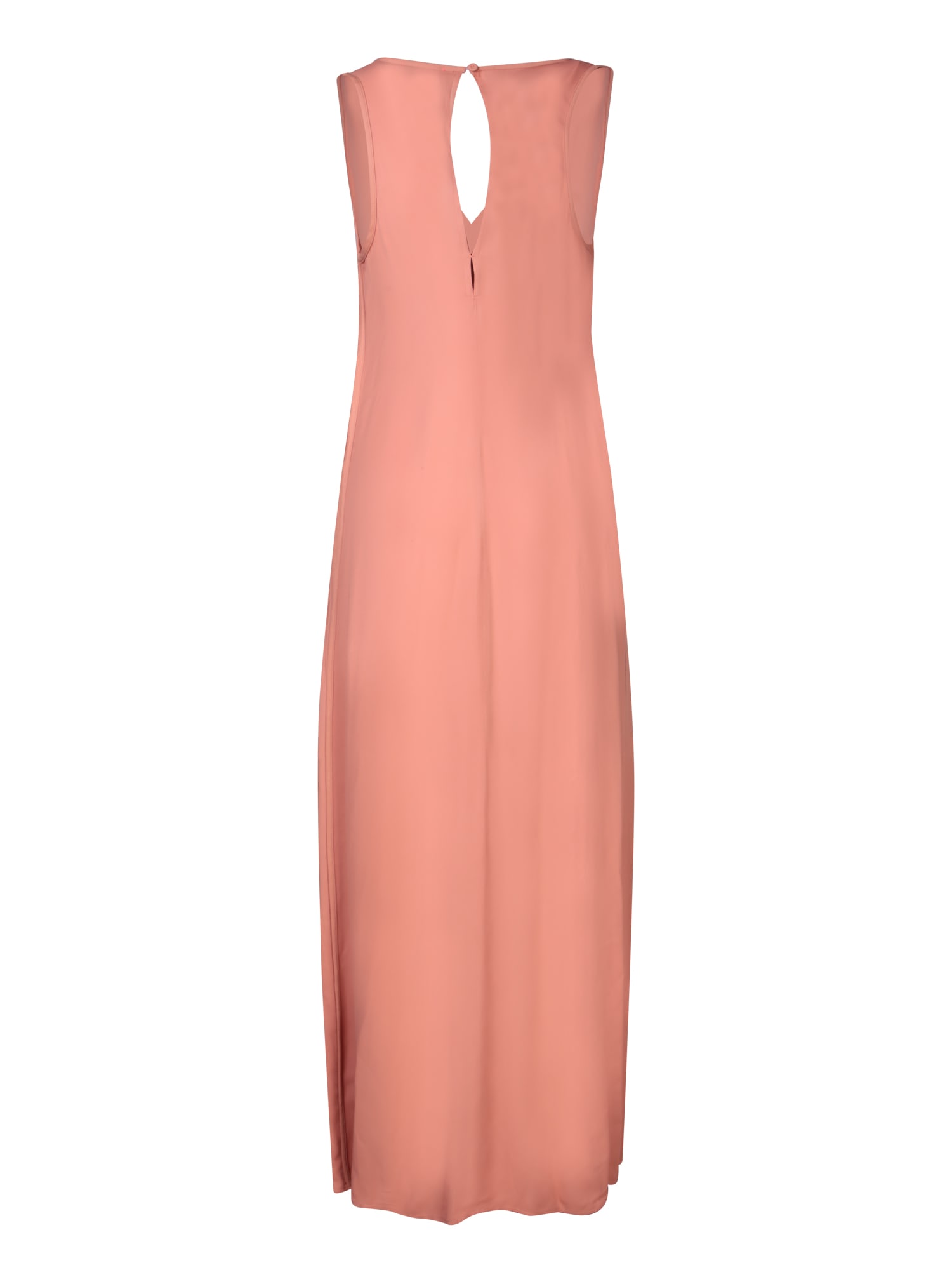 Forte Forte Powder Pink Georgette Long Dress In Pink