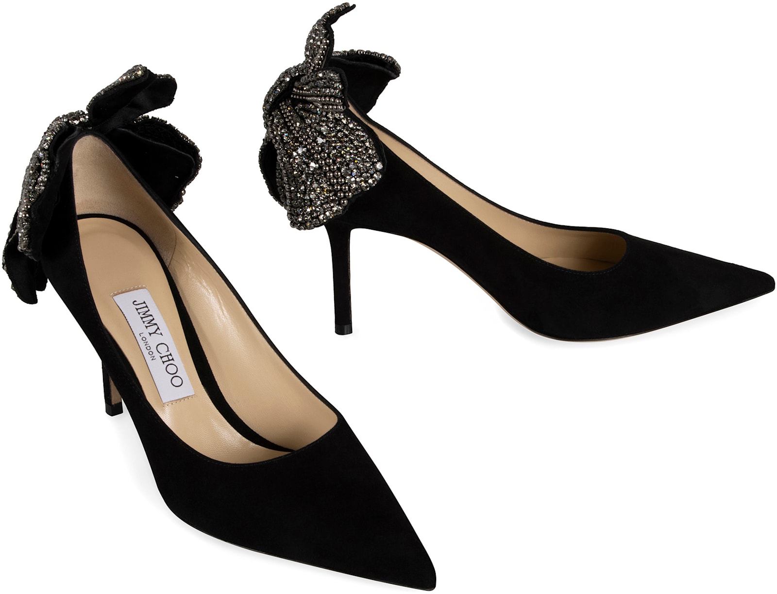 Shop Jimmy Choo Love 85 Pointy-toe Pumps In Black