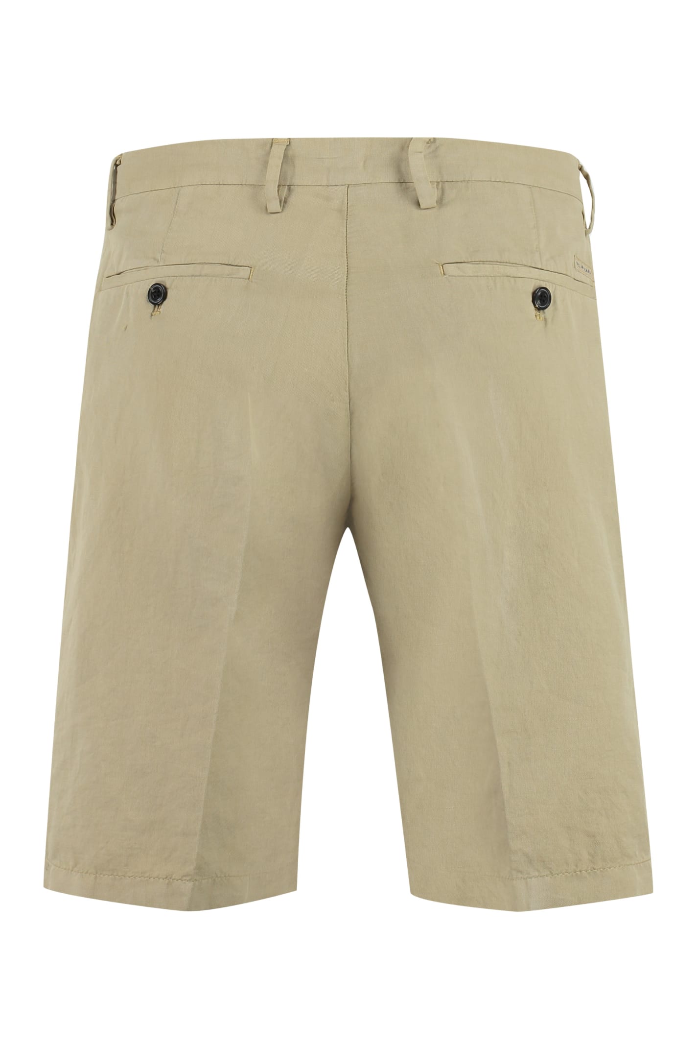 Paul&shark Cotton And Linen Bermuda-shorts In Beige