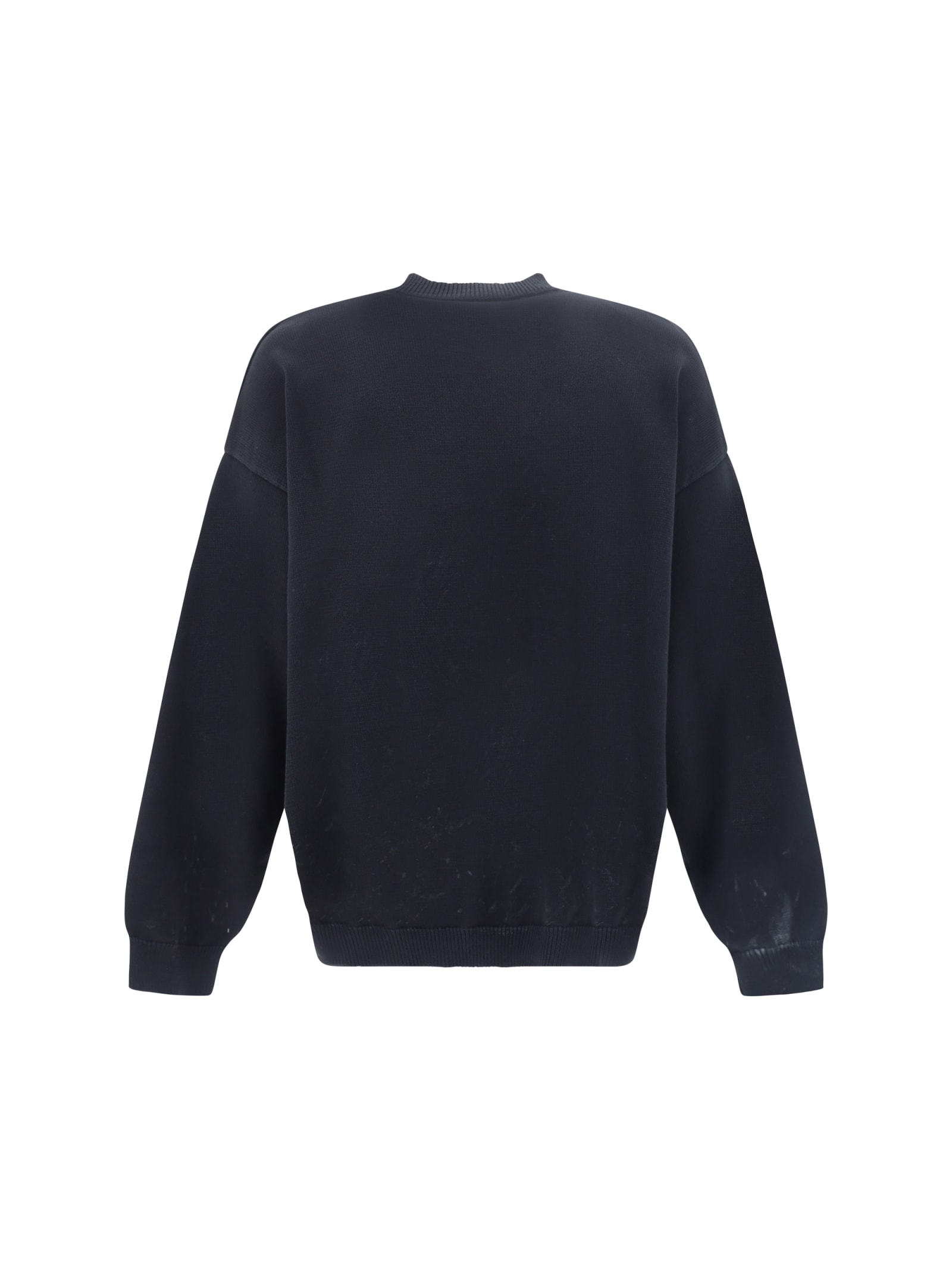 Shop Balenciaga Sweatshirt In Black/white