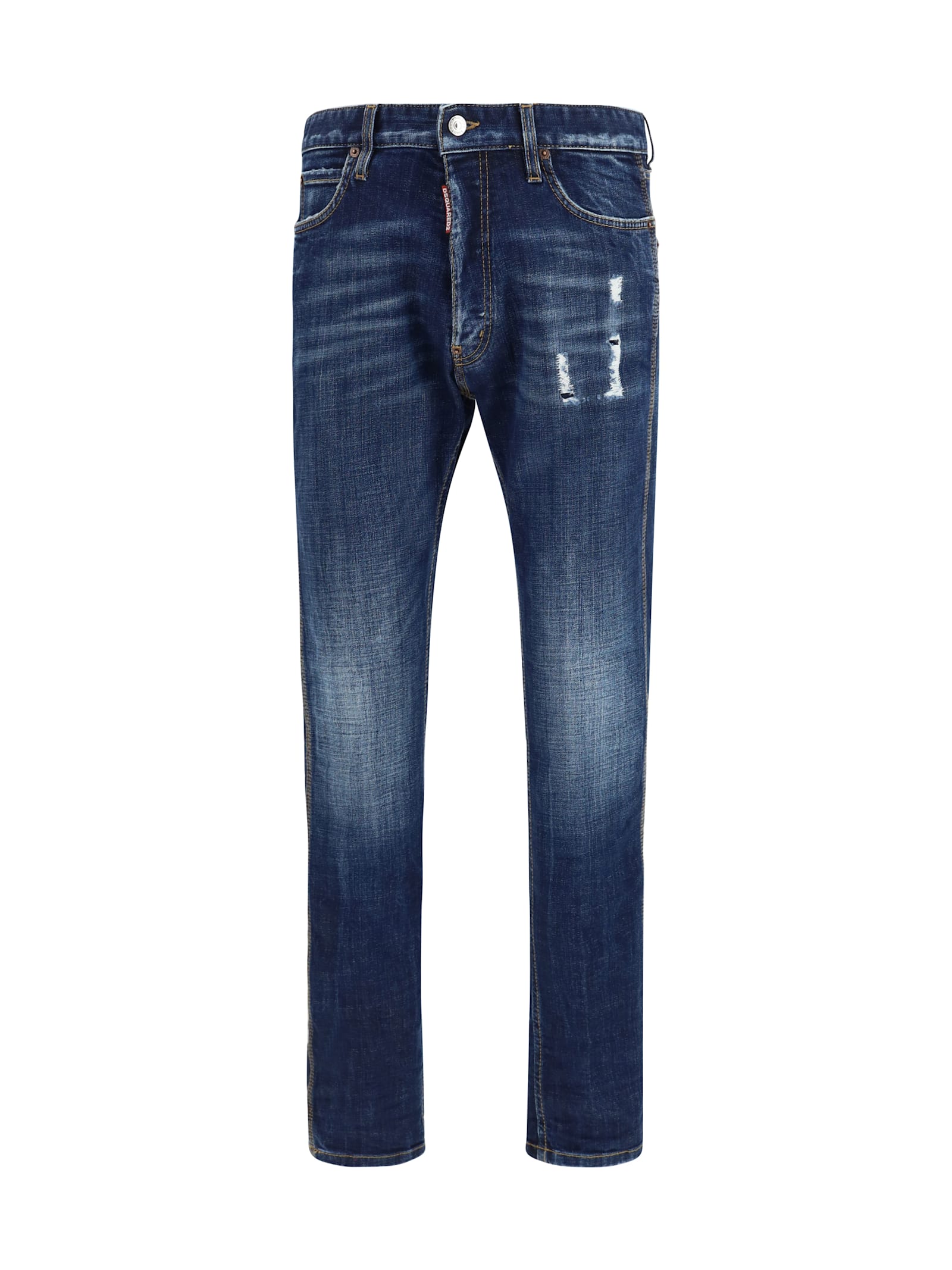 Dsquared2 Teddy Mini Front Jeans In Blue