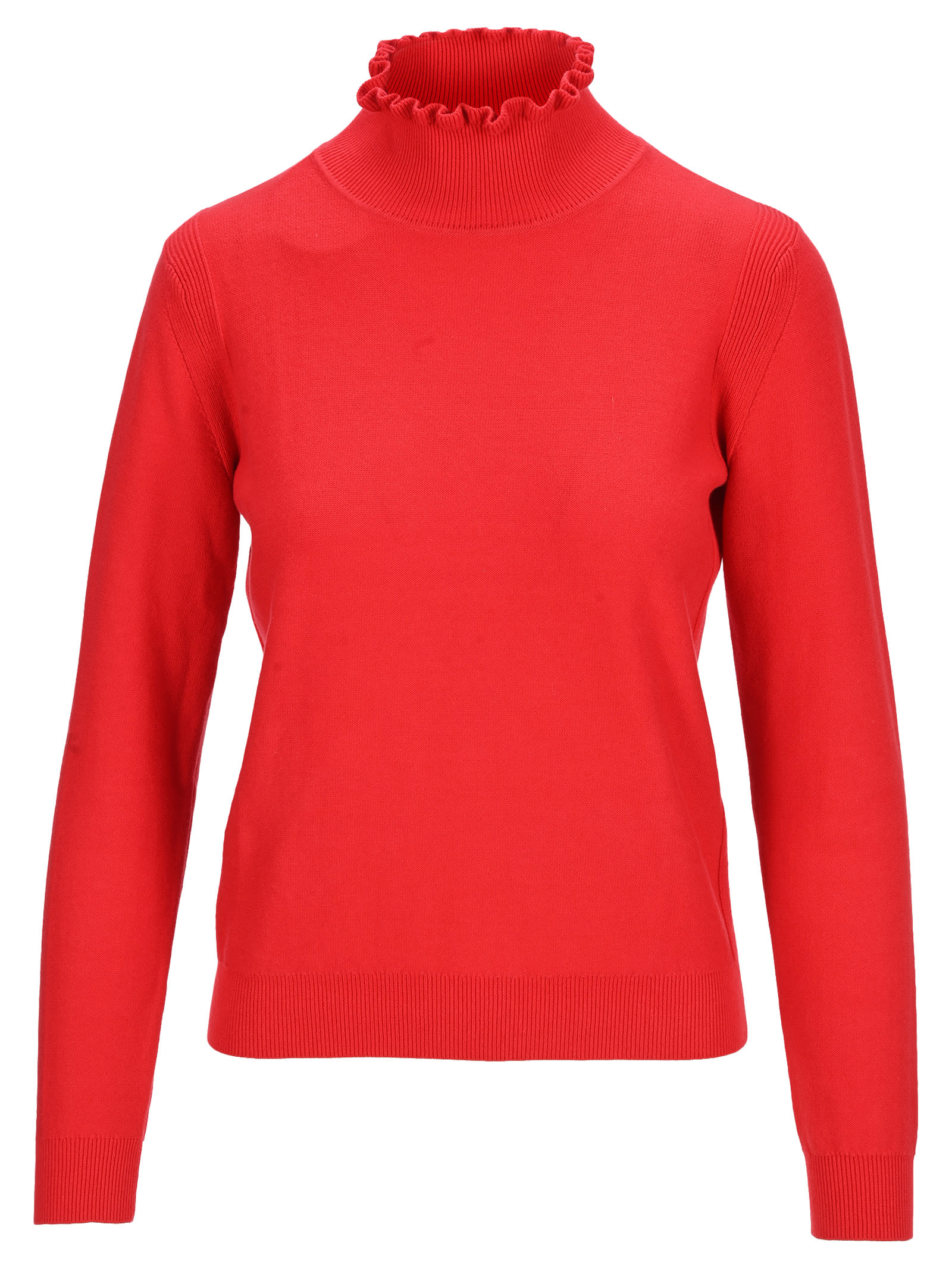 See by Chloé See By Chloe Frilled-collar Cotton Jumper