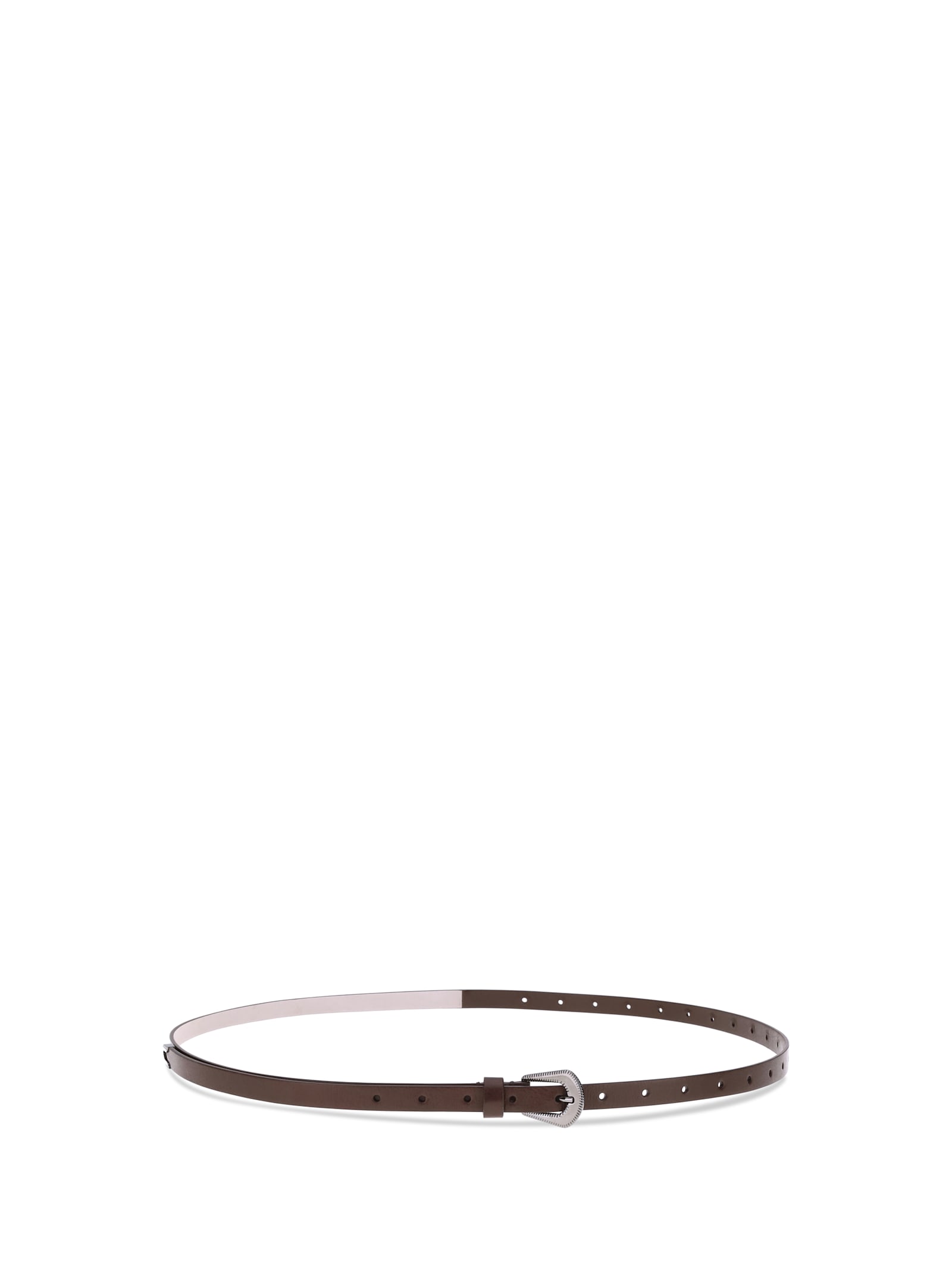 Brunello Cucinelli Leather Belt In Brown