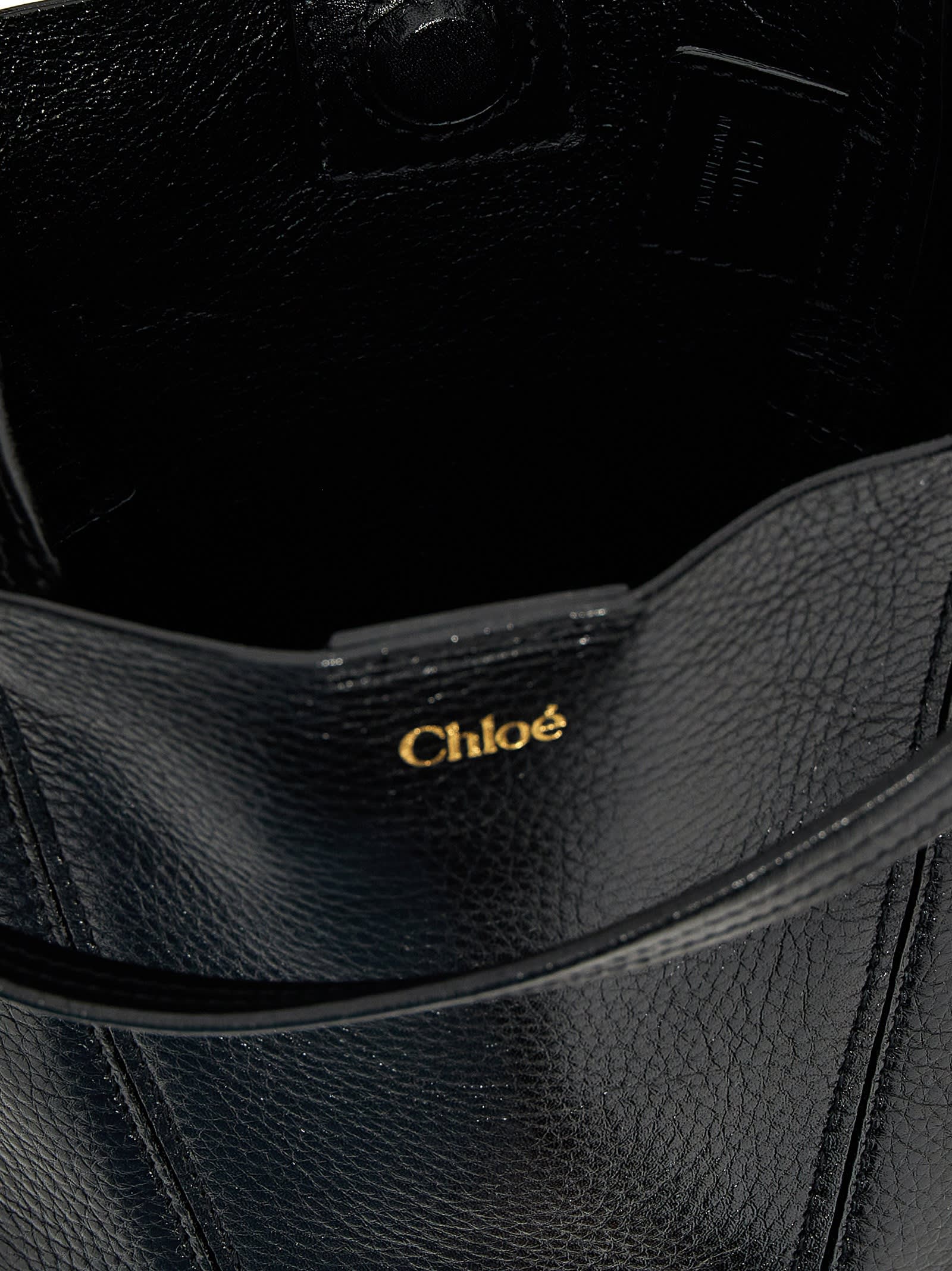 Chloé Small Spin Tote In Grained Leather Bags