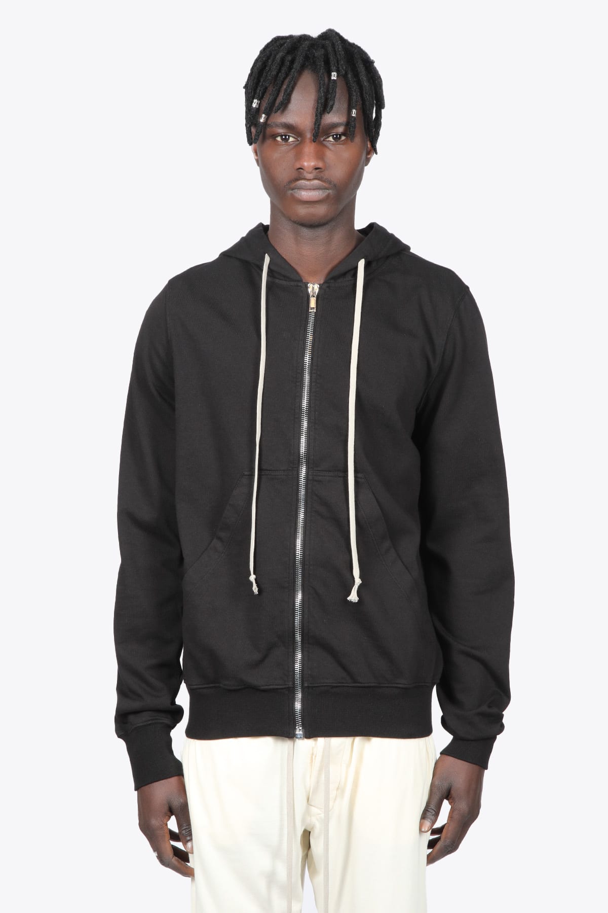 DRKSHDW Jason Hoodie Black hoodie with metal zip closure - Jason hoodie