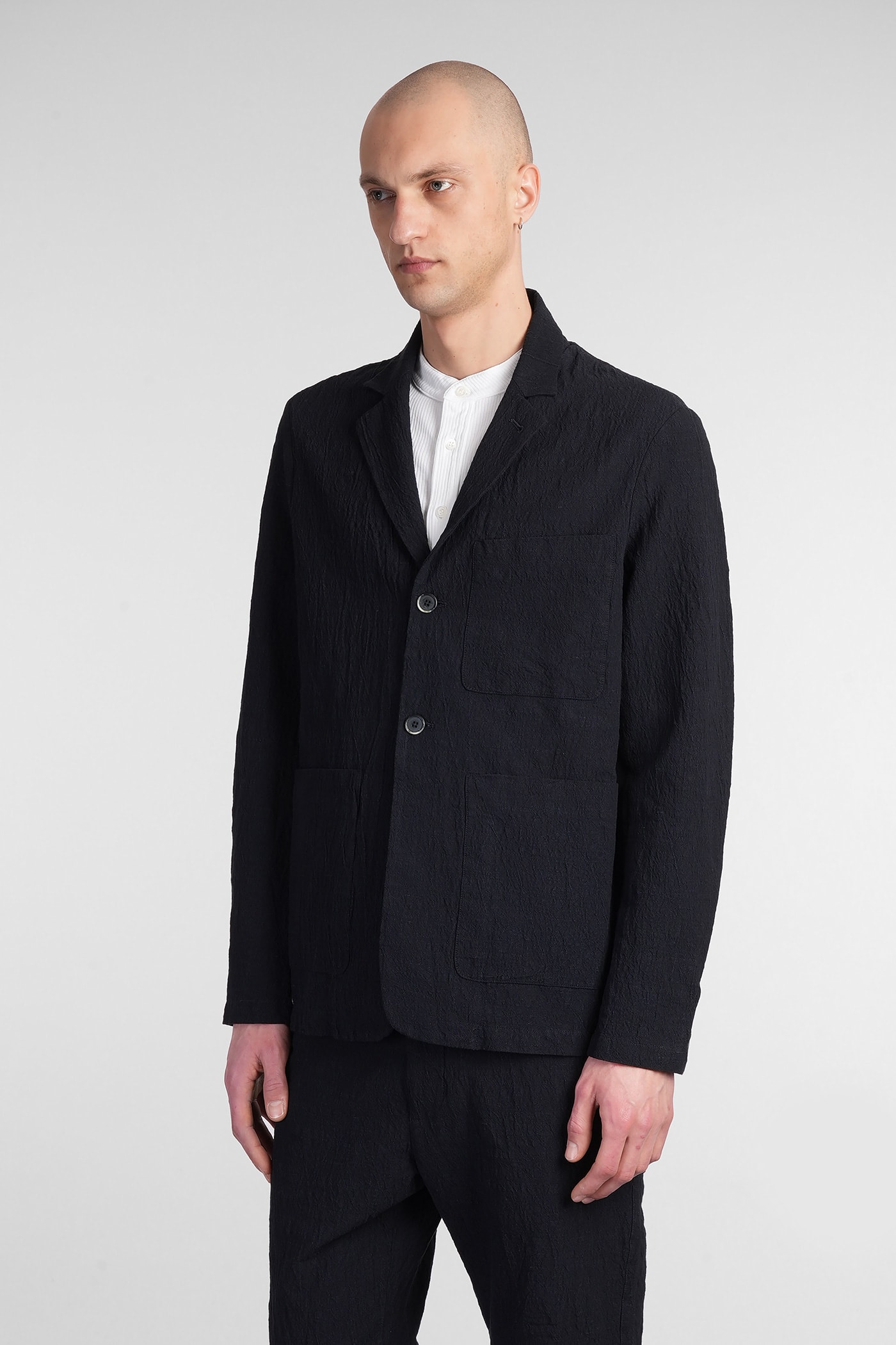 BARENA VENEZIA REFADA BLAZER IN BLUE COTTON 