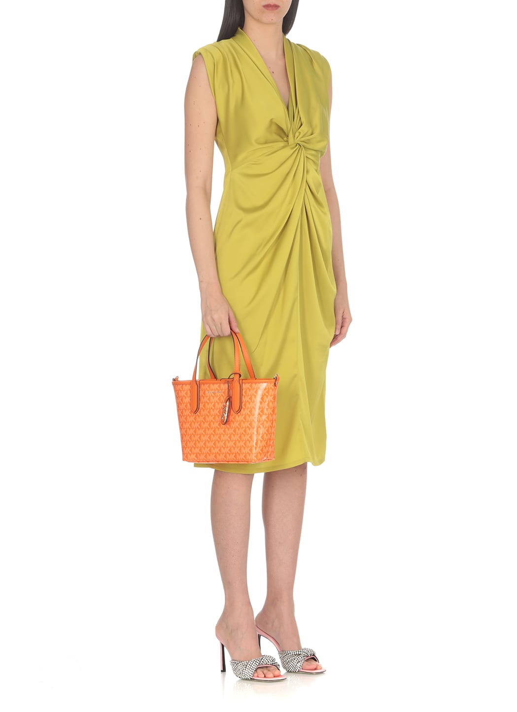 Shop Michael Kors Eliza Hand Bag In Apricot
