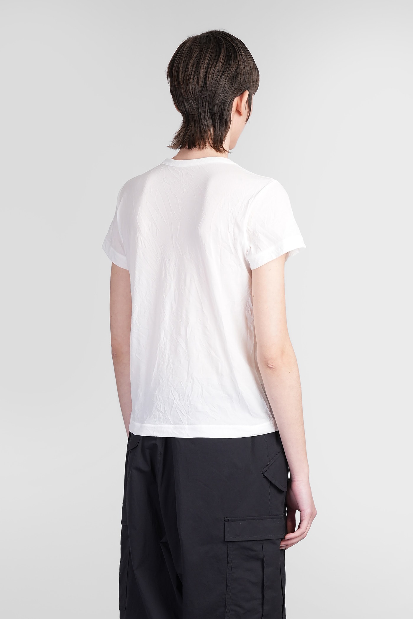 Yohji Yamamoto T-shirt In White Nylon In White
