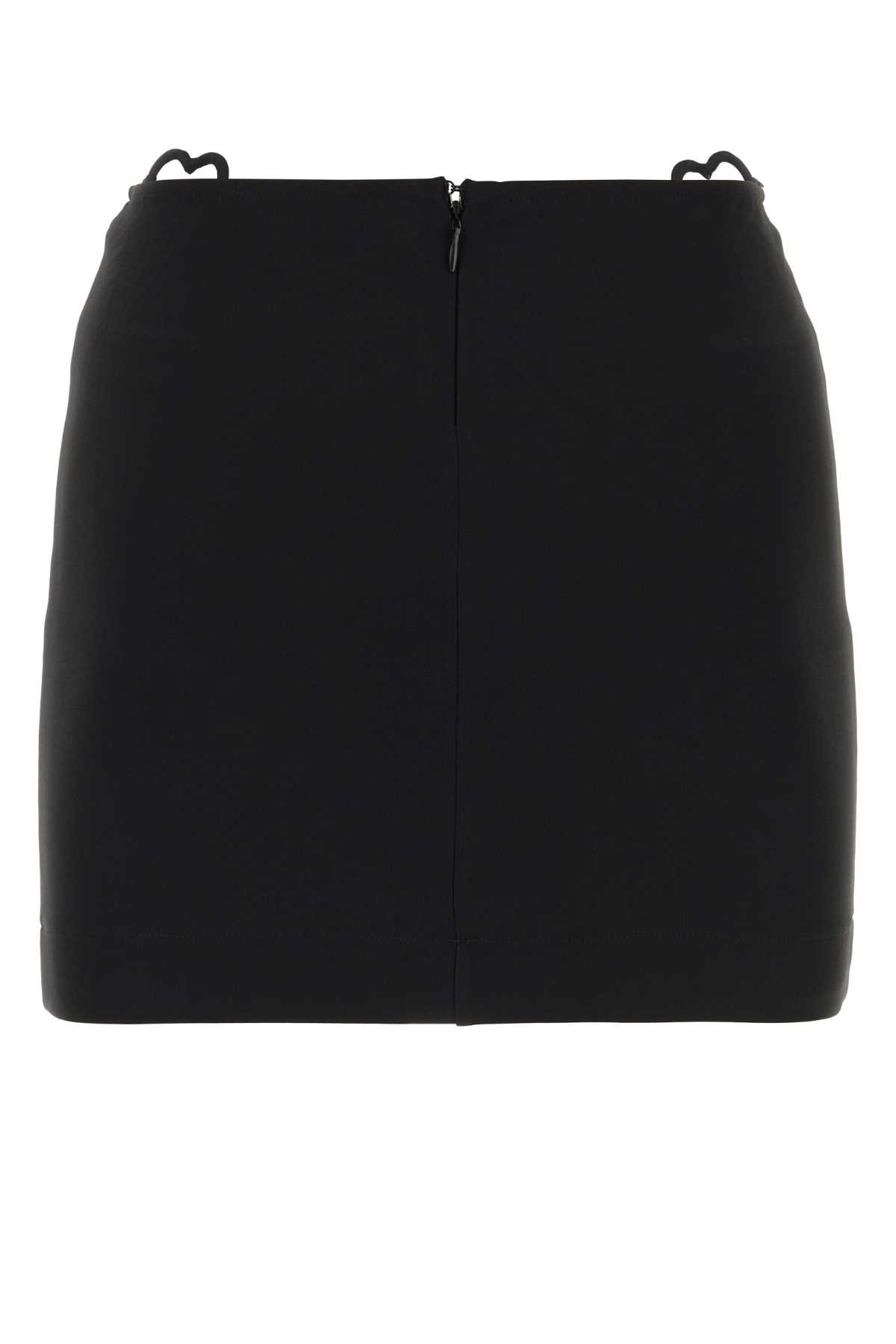 Nensi Dojaka Black Viscose Blend Mini Skirt