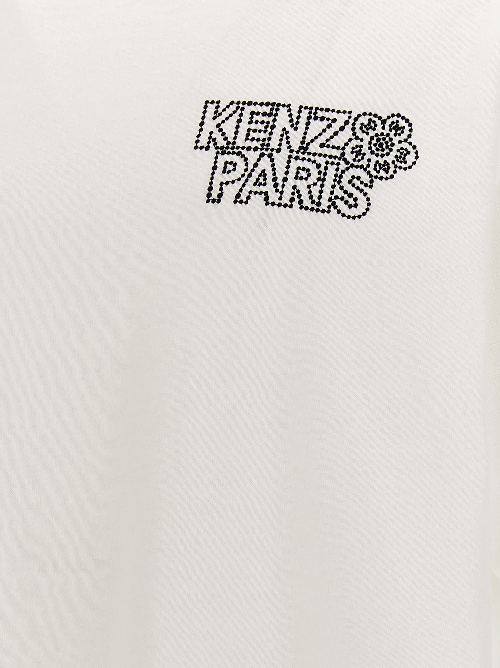 Shop Kenzo Constellation T-shirt In White/black