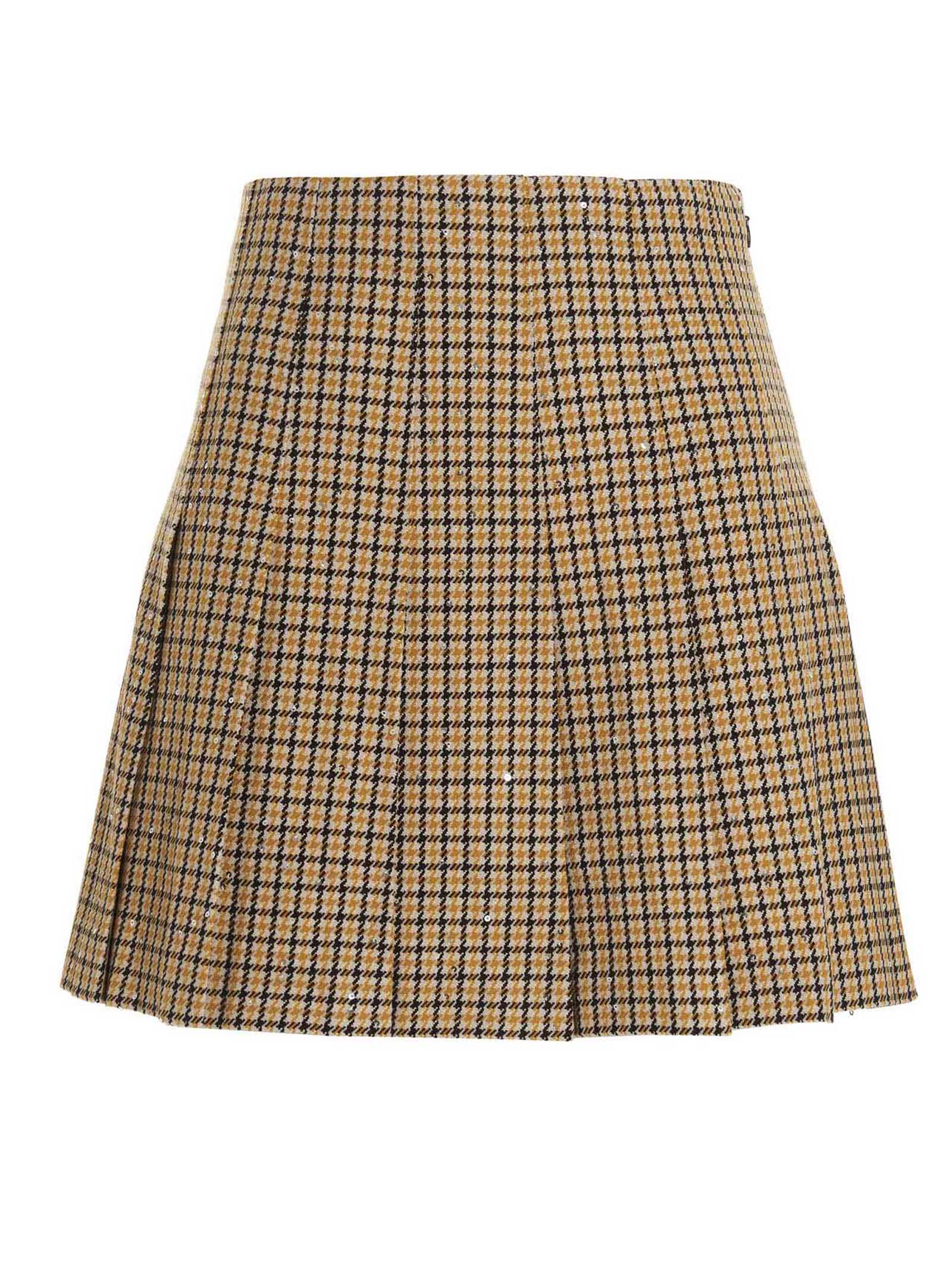 Alessandra Rich Plissè Mini Skirt