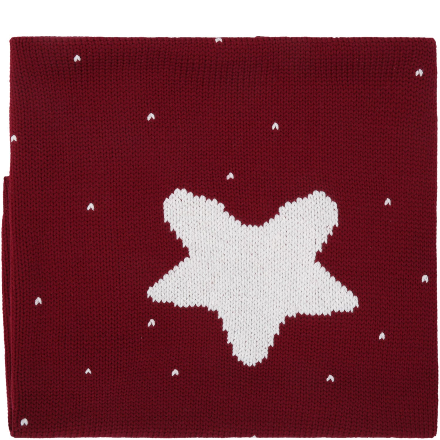 La stupenderia Bordeaux Blanket For Baby Kids With Star