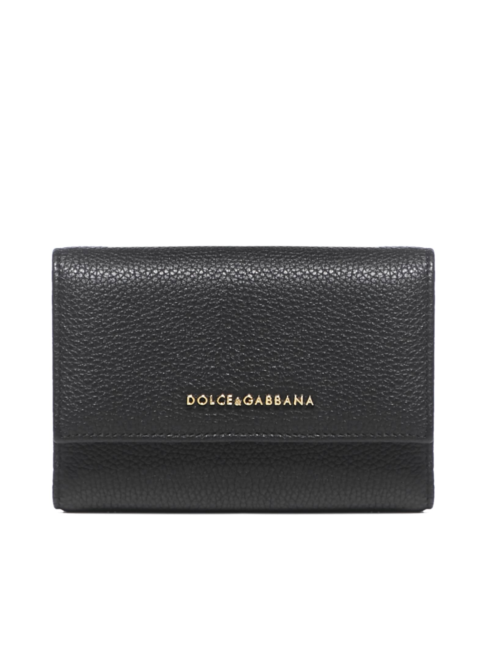 Dolce & Gabbana Logo Small Continental Wallet In Nero | ModeSens