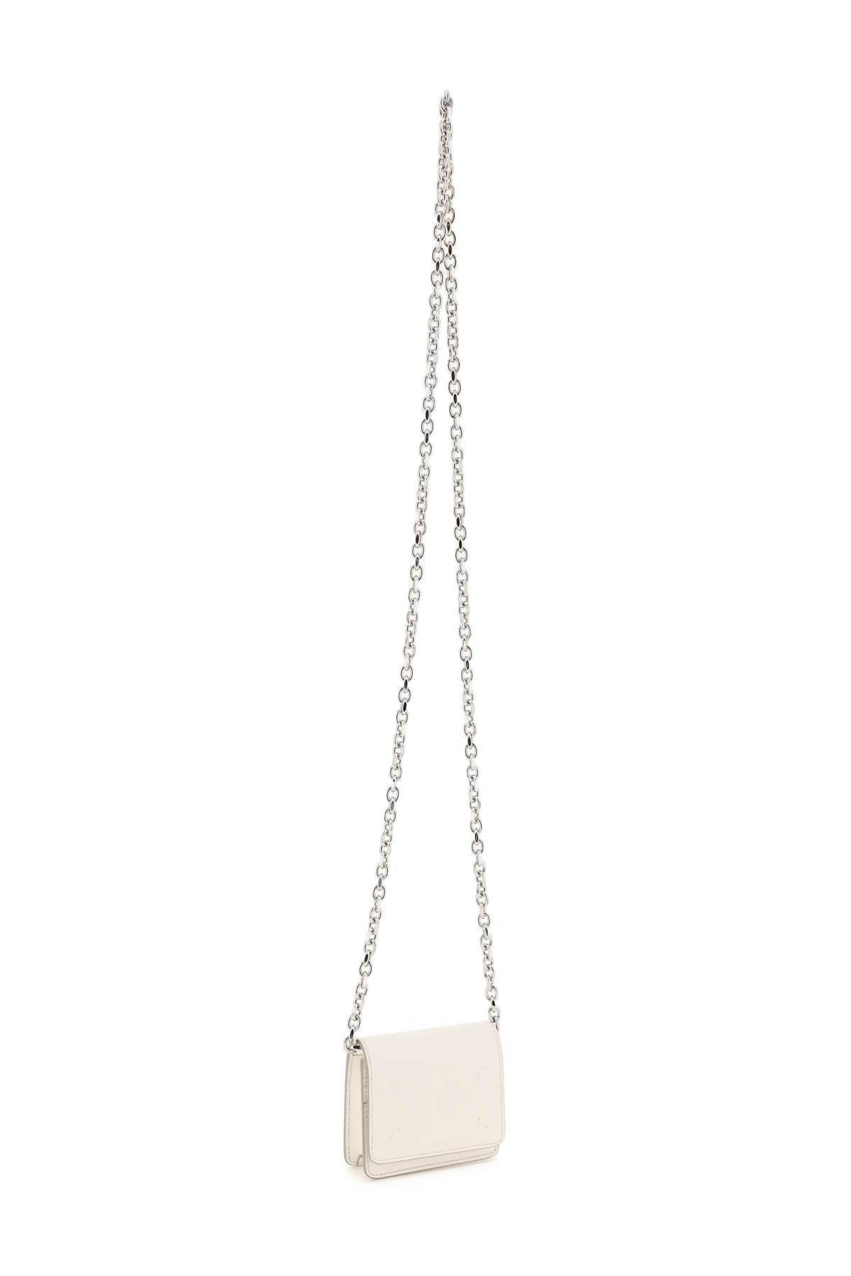 Maison Margiela Micro Bag With Chain In White
