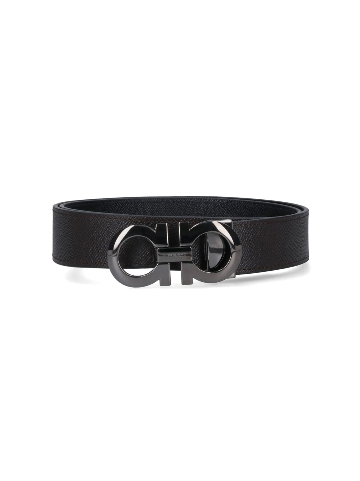 Reversible gancini belt