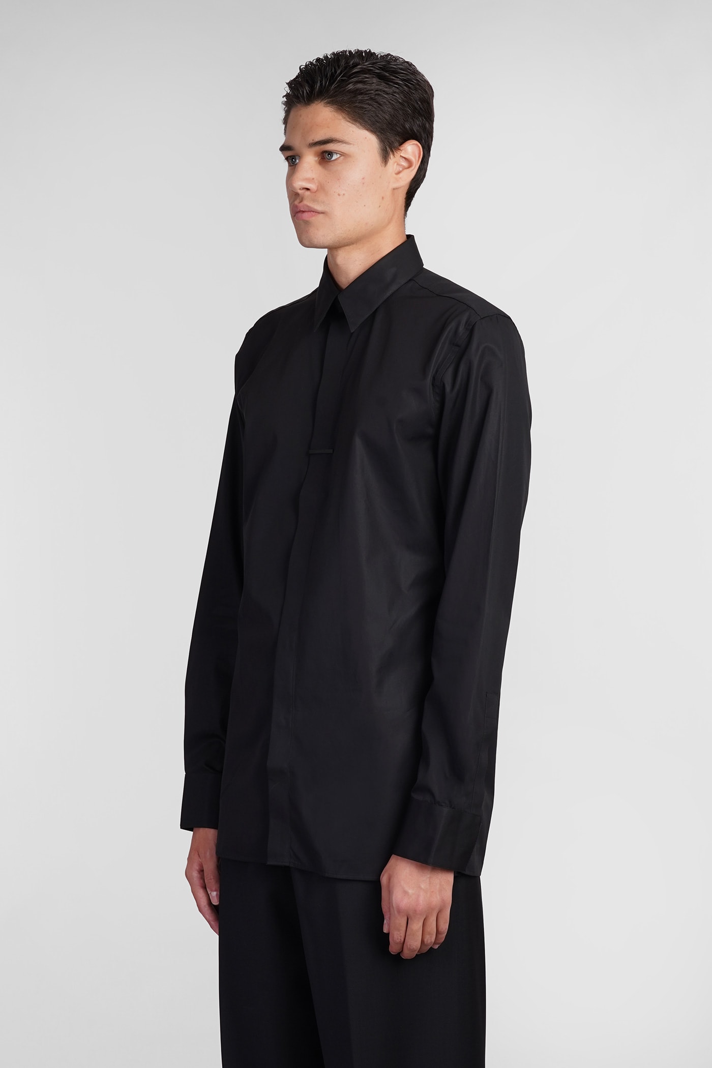 Shop Givenchy Shirt In Black Cotton