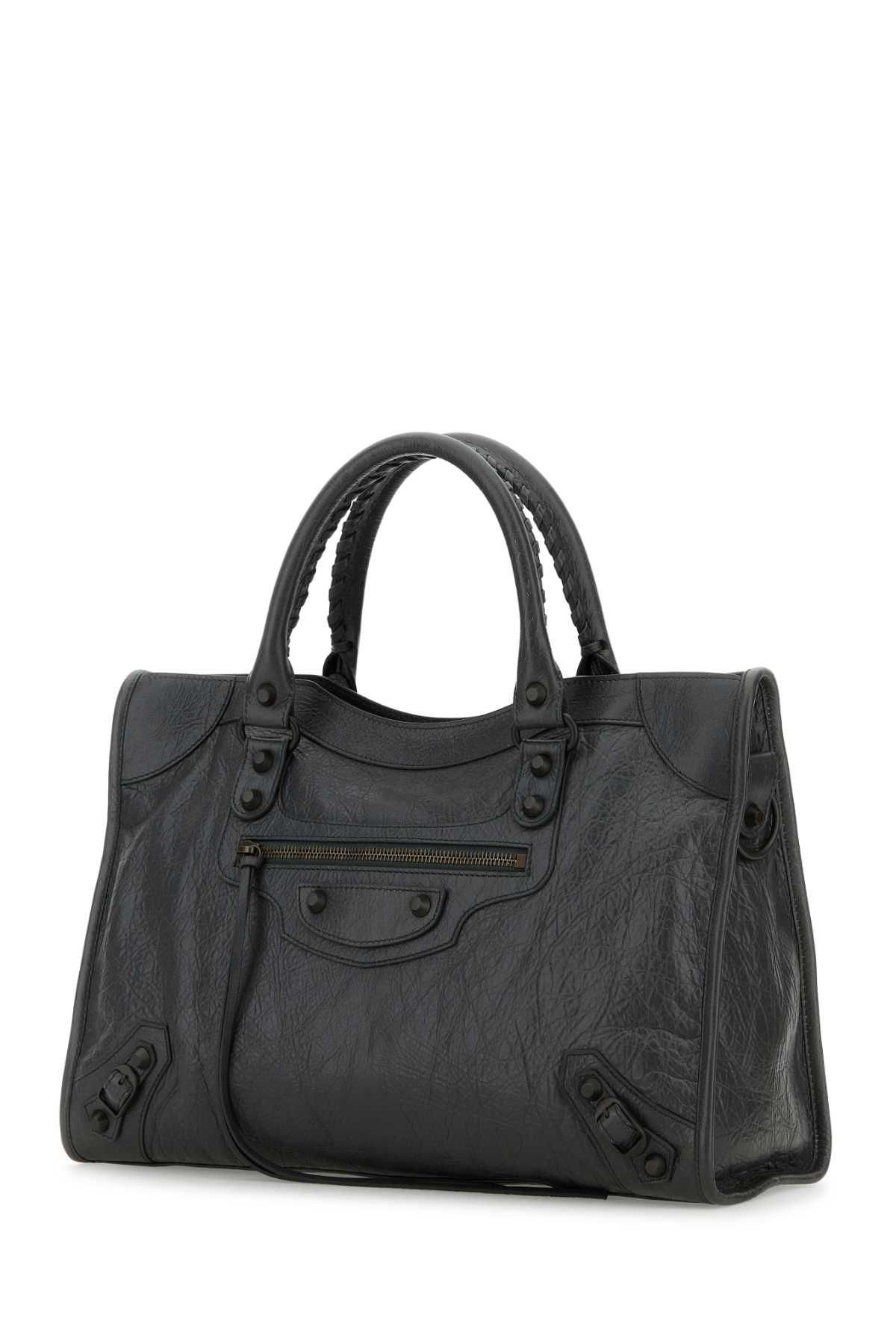 Balenciaga Womens Le City Medium Leather Top-handle Bag Espresso