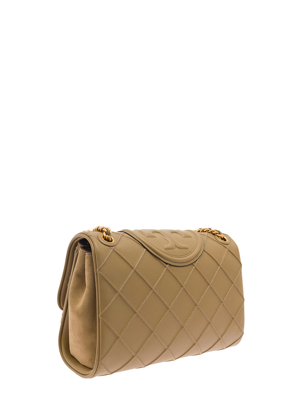 Tory Burch Fleming Convertible Shoulder Bag In Beige ModeSens