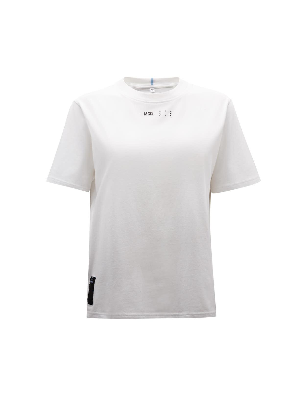 MCQ BY ALEXANDER MCQUEEN WOMAN WHITE T-SHIRT WITH LOGO