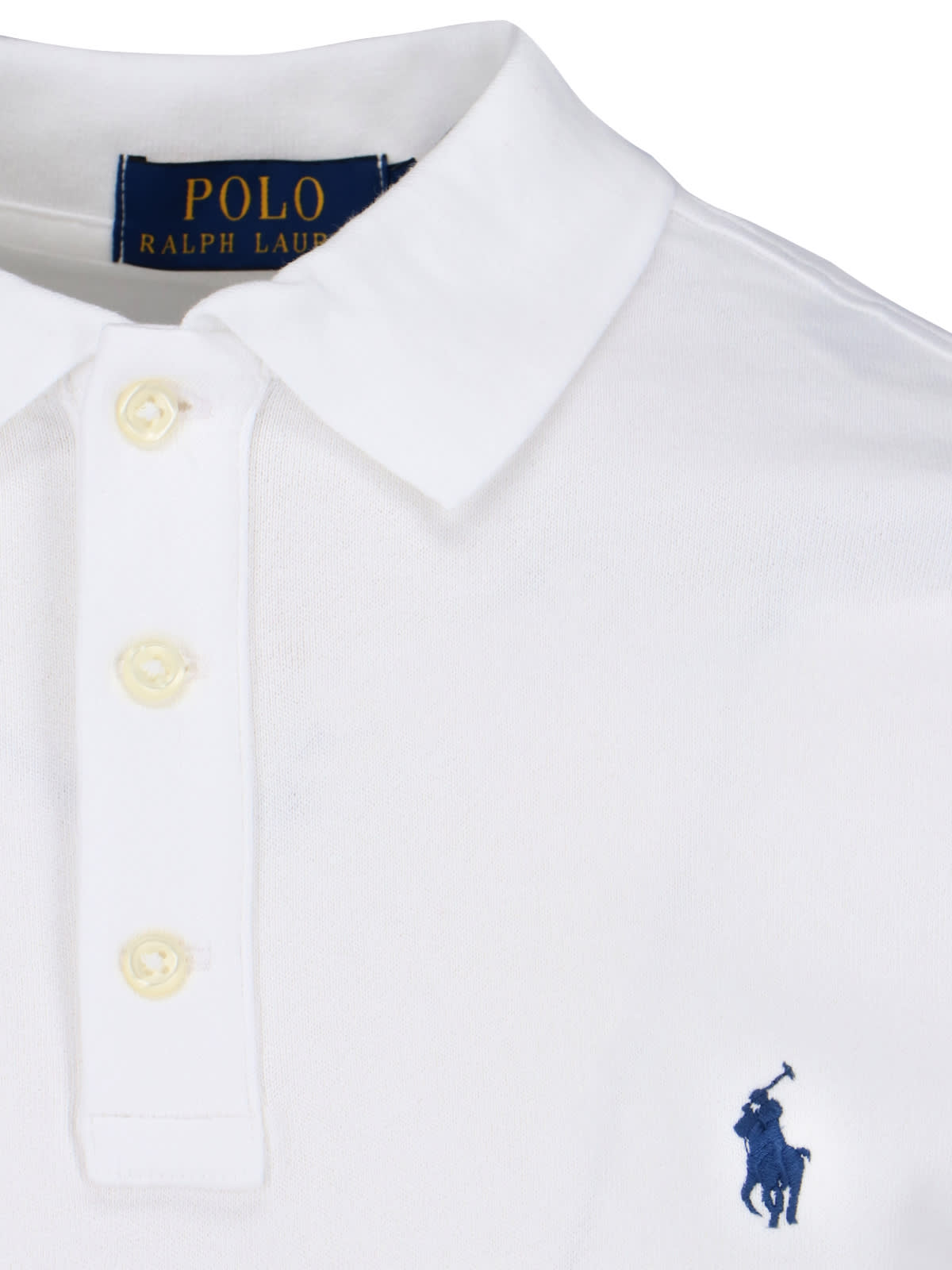Shop Polo Ralph Lauren Logo Polo Shirt In White