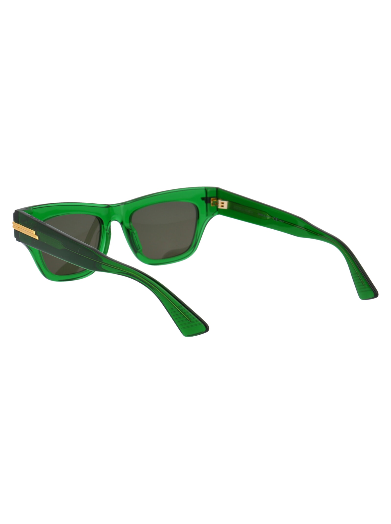 Shop Bottega Veneta Bv1122s Sunglasses In 004 Green Green Green