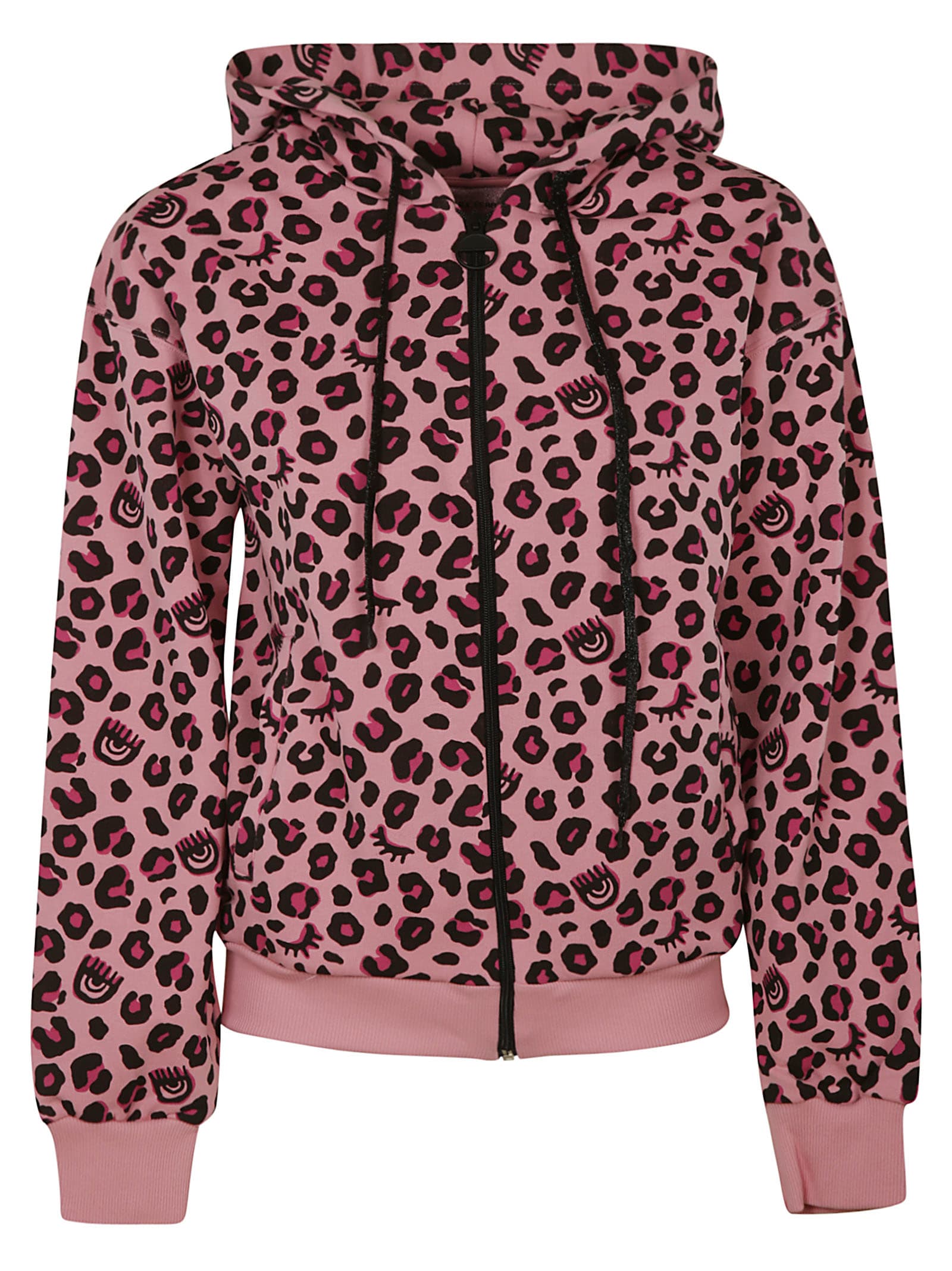 pink leopard hoodie