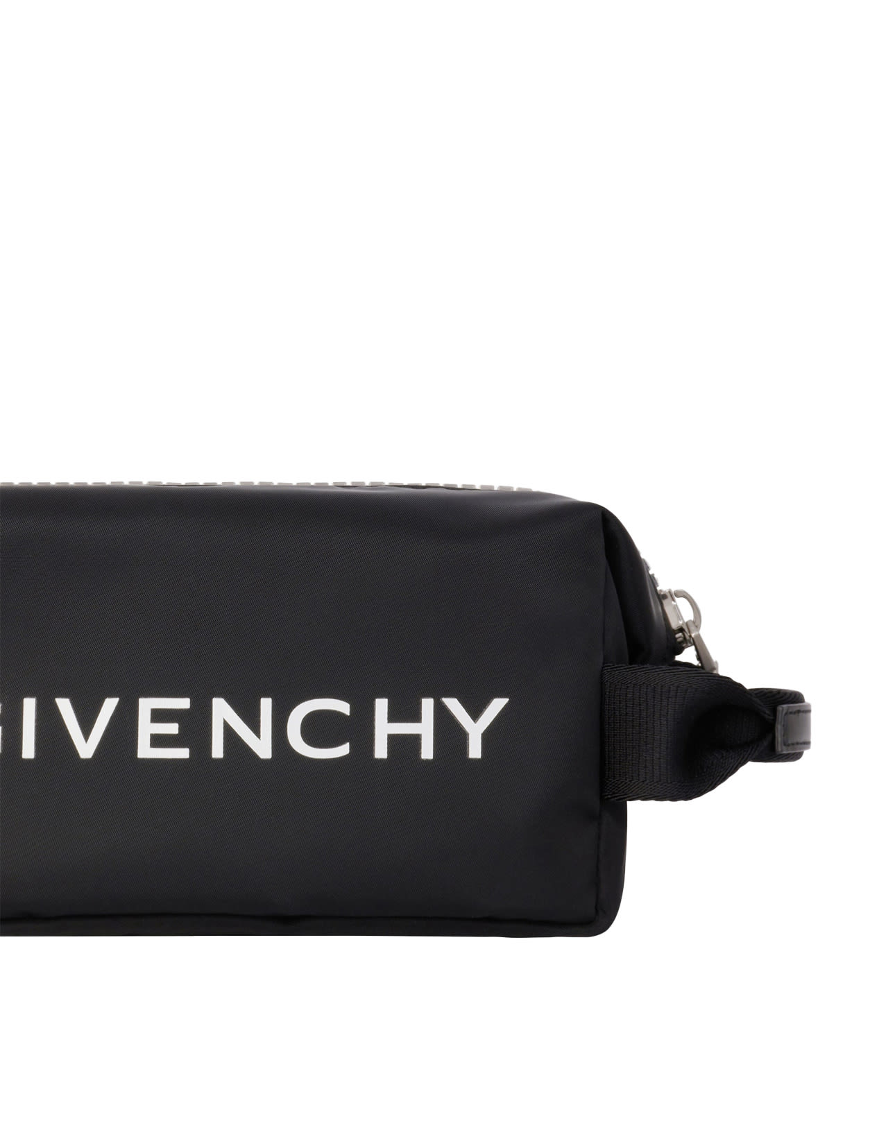 Shop Givenchy G-zip Toilet Pouch In Black Nylon In Nero