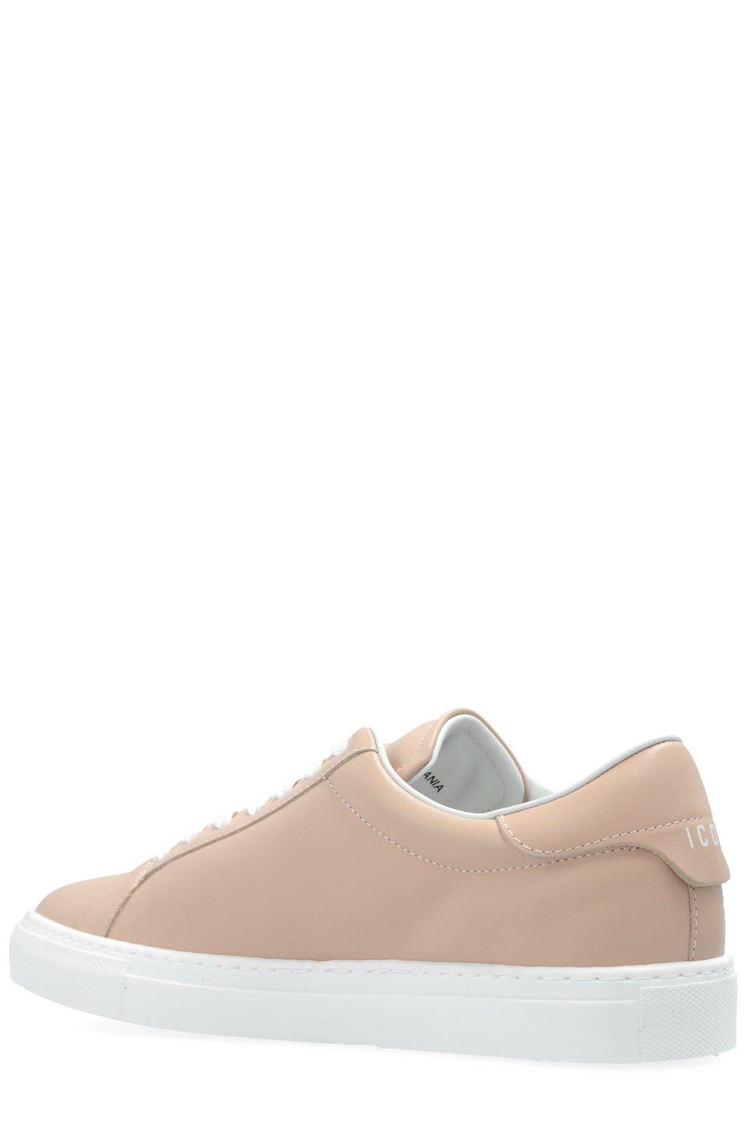 Shop Dsquared2 Boxer Sneakers In Powder Pink E White