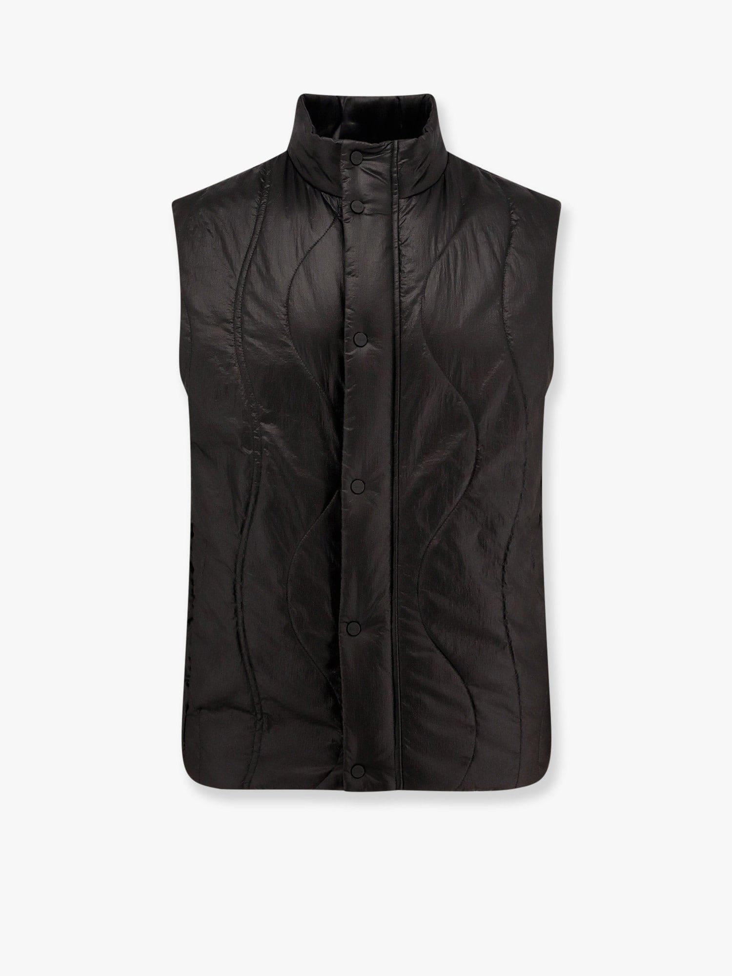Shop Herno Laminar Laminar Padded And Quilted Sleeveless Jacket In Black