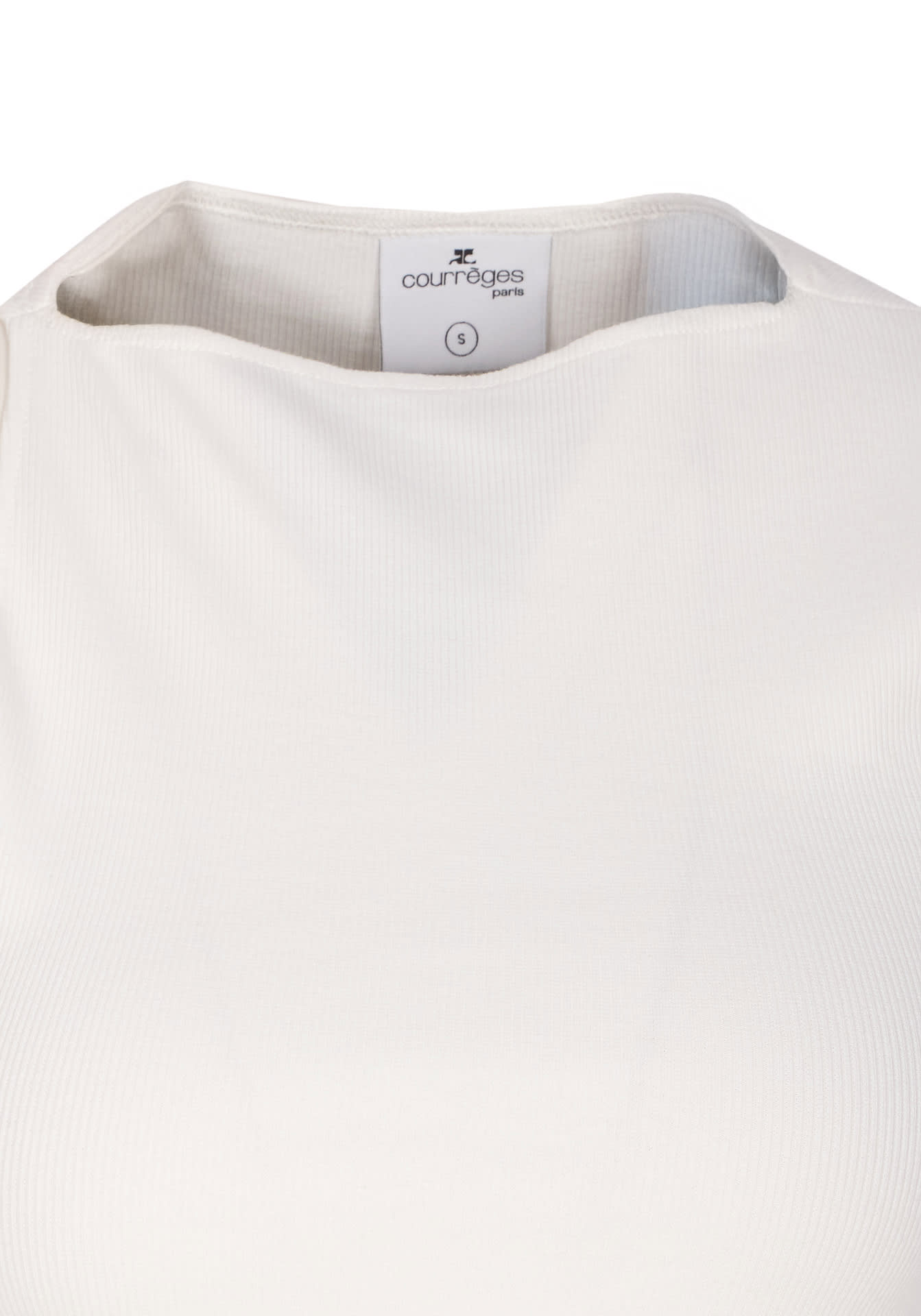 Courrèges Courreges White Cotton Tank Top Women In White