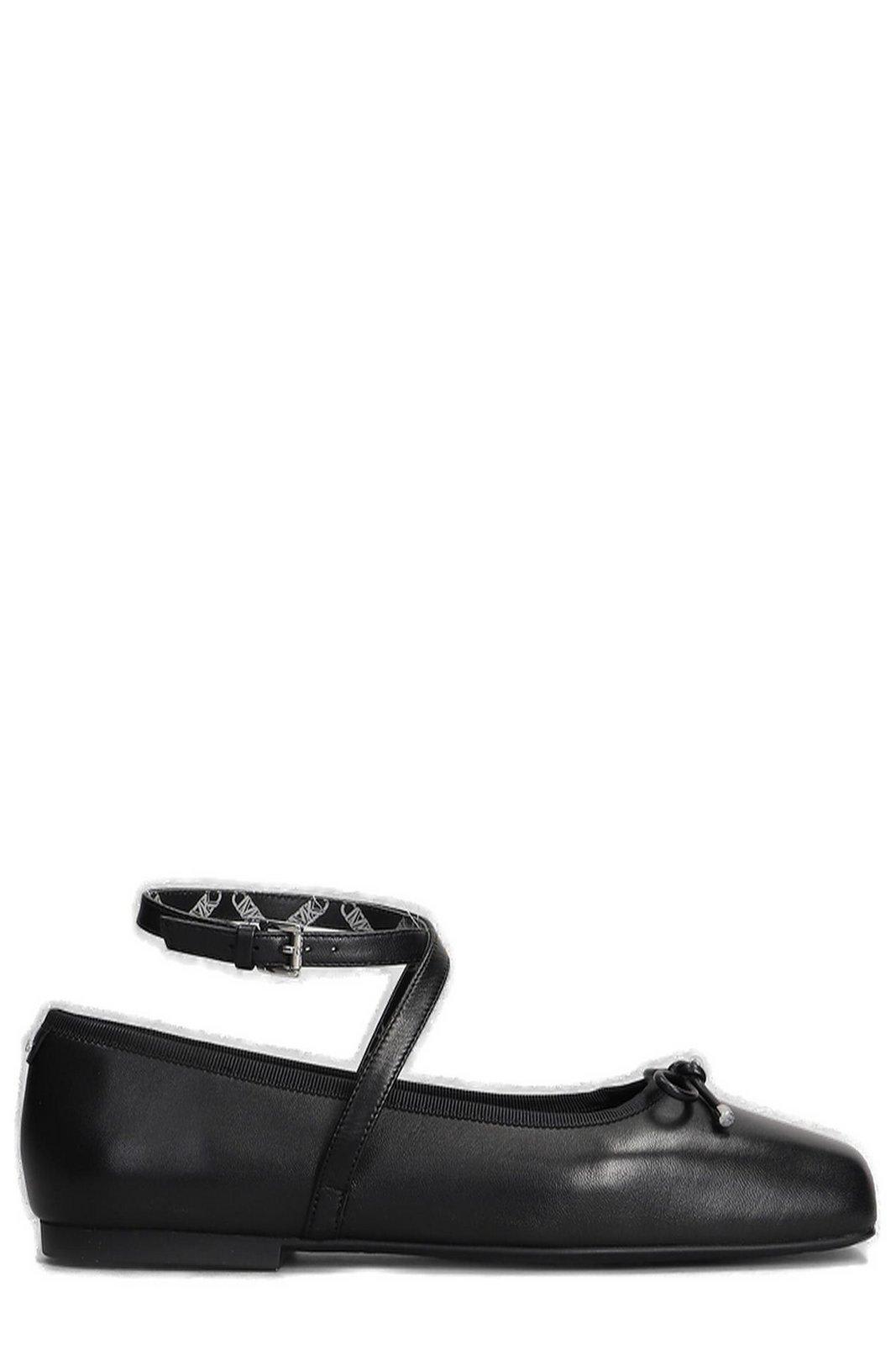 Michael Michael Kors Collette Ballet Flat Shoes In Black