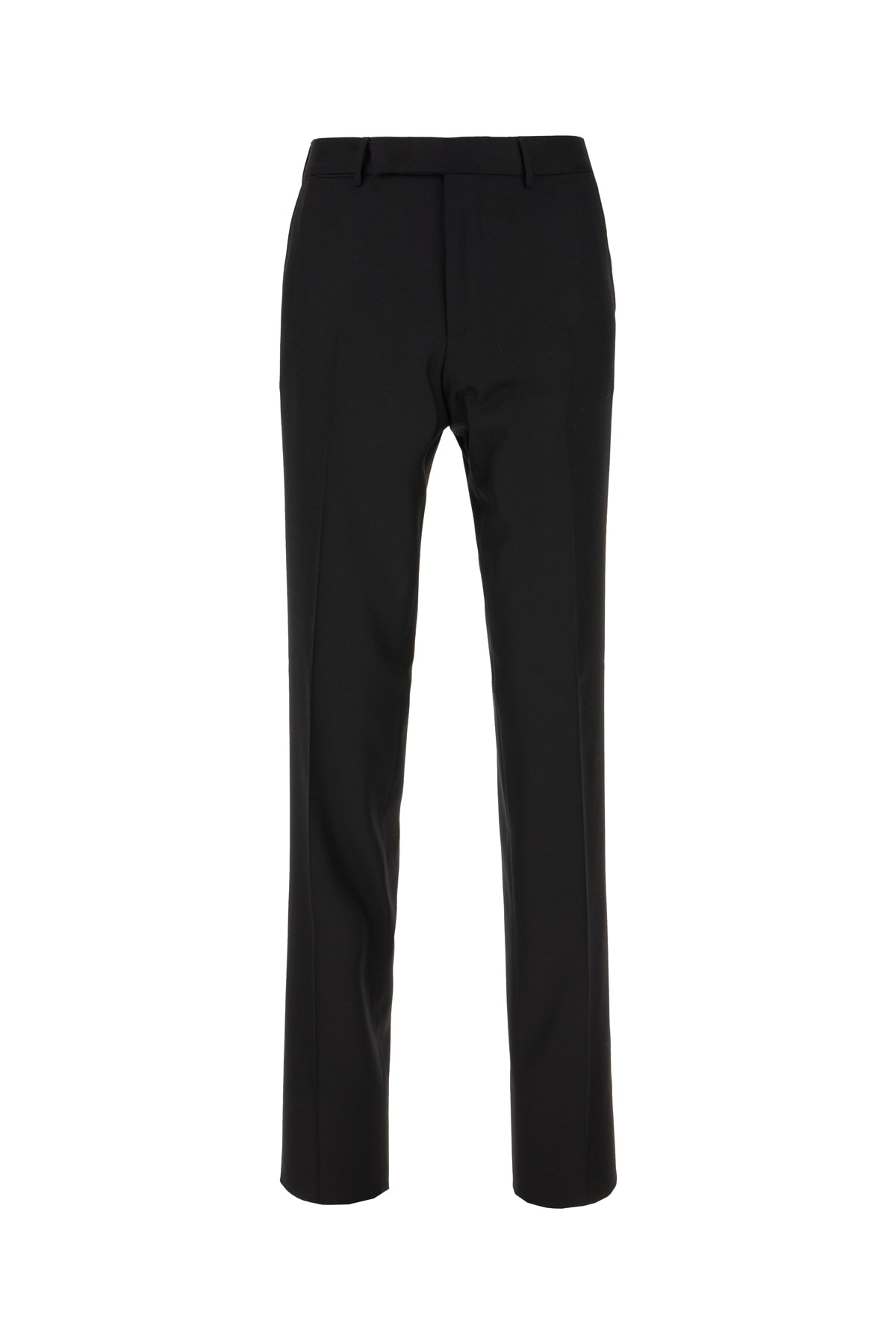 ZEGNA BLACK WOOL PANTS