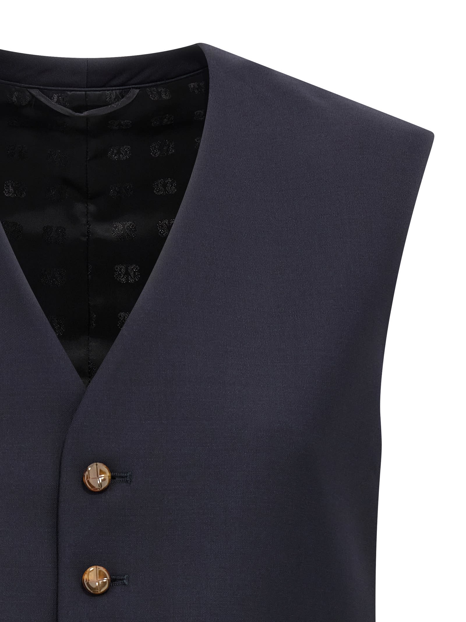 Blazé Milano First Class Feral Vest In Blue