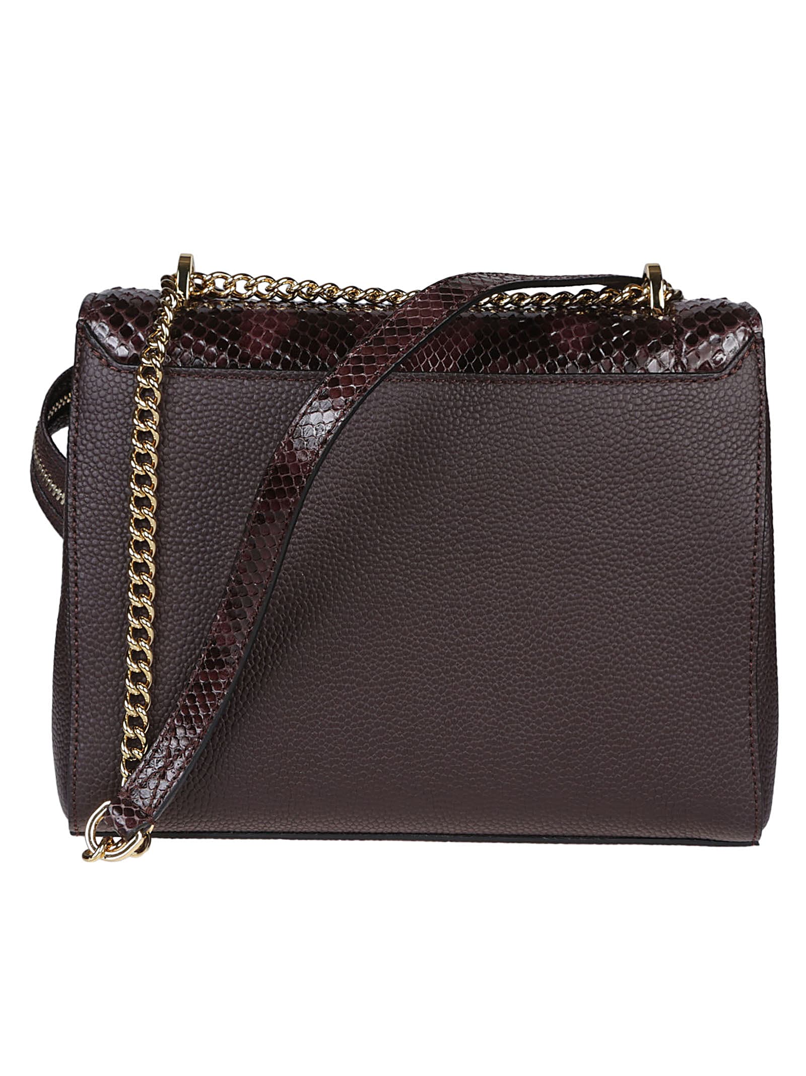 Shop Lancel Ninon Large Flap Bag In Chocolate