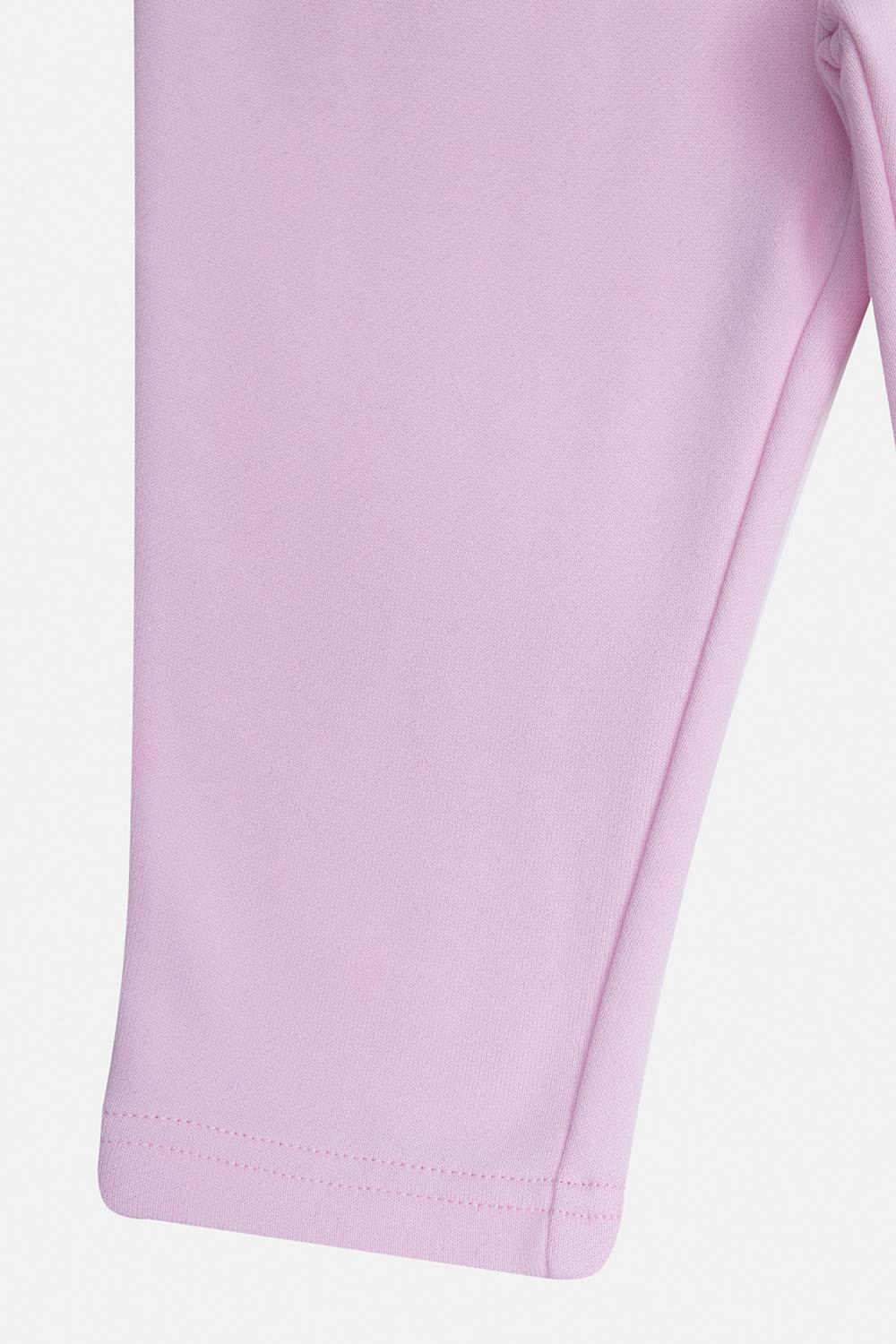 Shop Burberry Sweatpants With Teddy Bear Motif In Pink