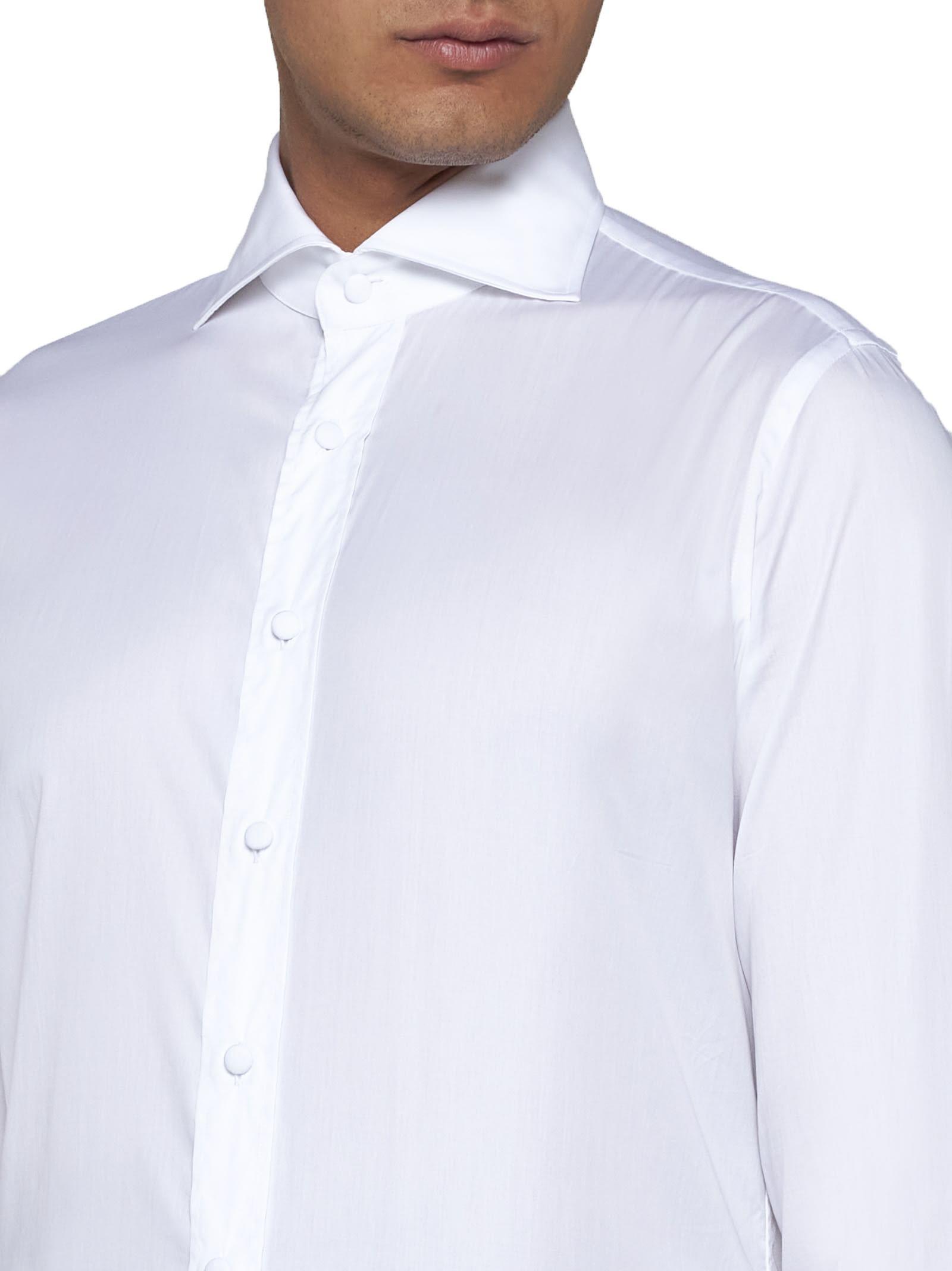 Shop Tagliatore Shirt In White